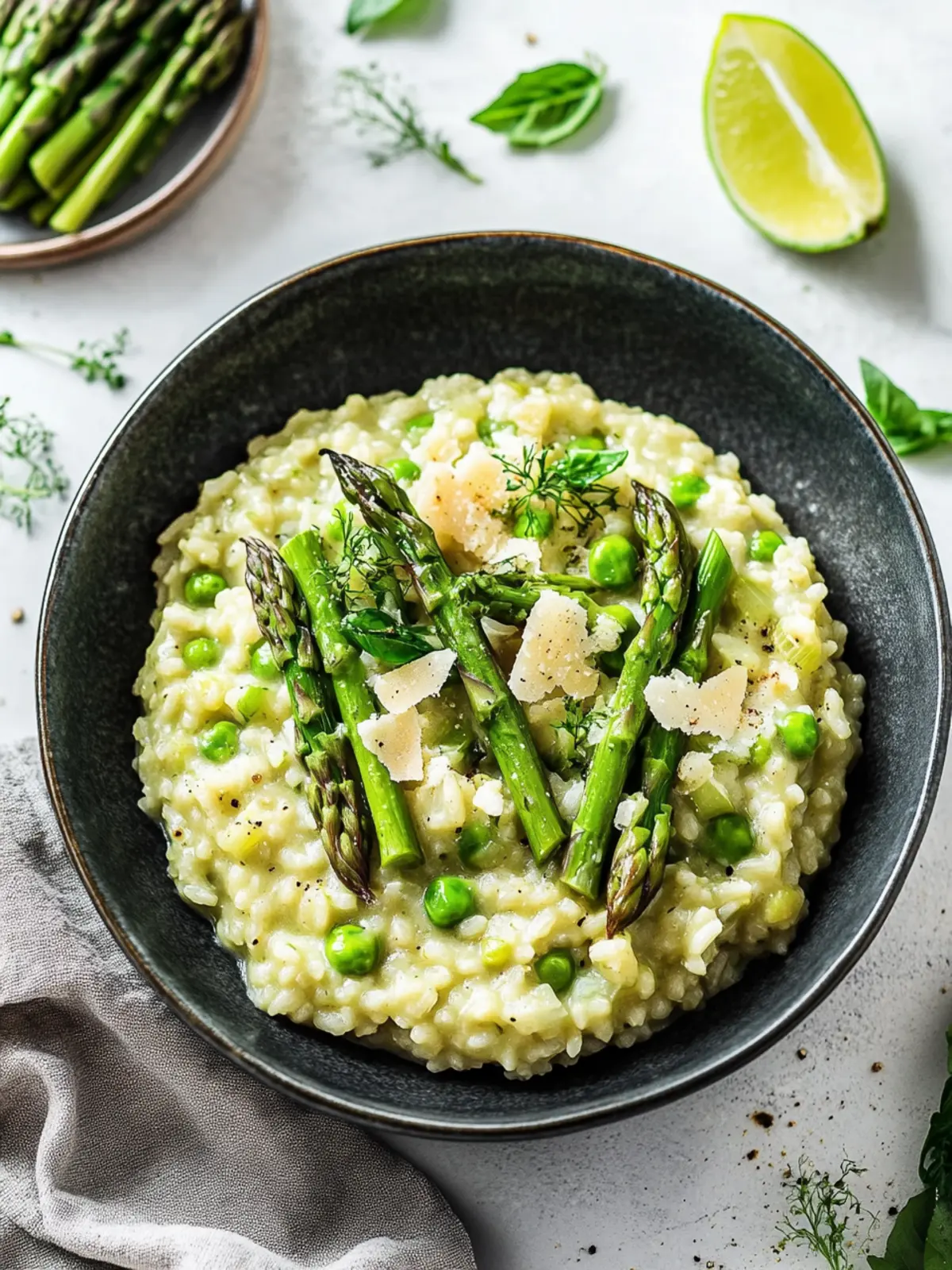 Irresistibly Creamy Vegan Asparagus Risotto for Spring Bliss 3 Vegan Asparagus Risotto