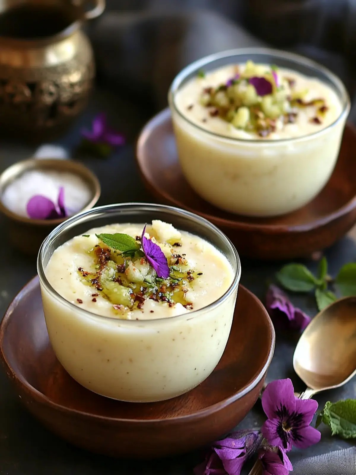 Vegan Lebanese Semolina Pudding with Cranberries Delight 2 Lebanese Semolina Pudding