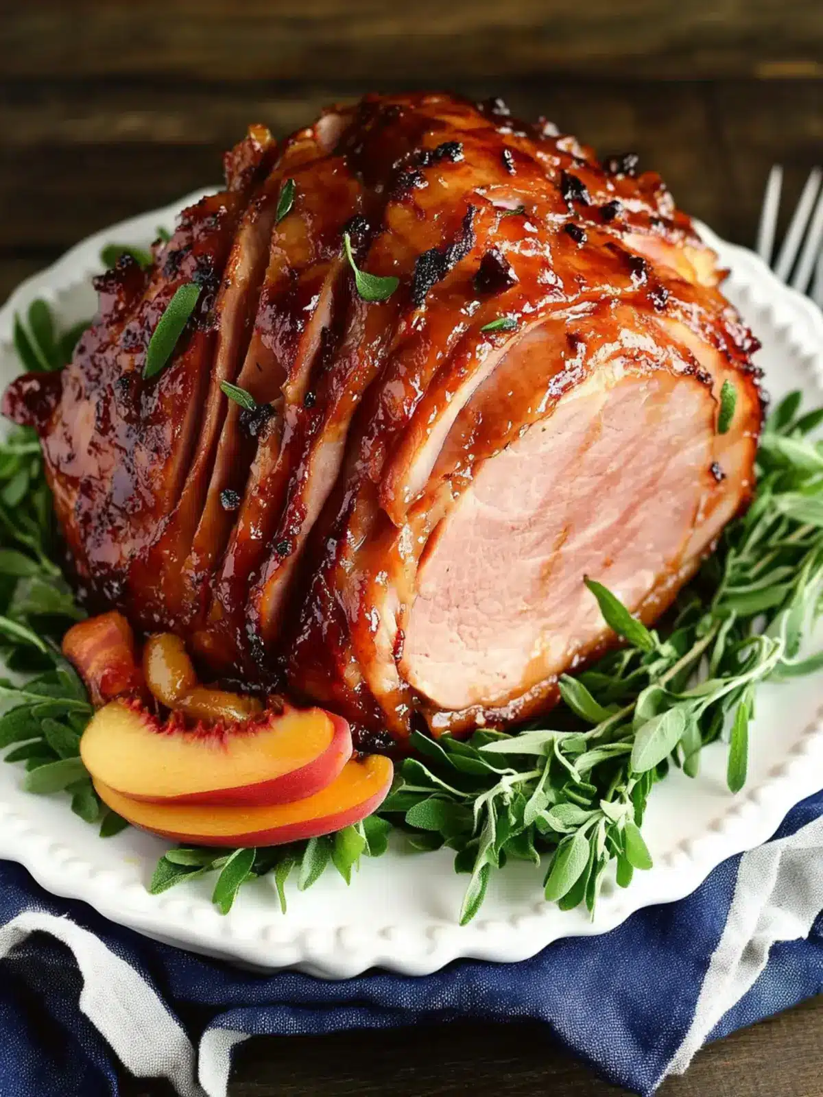 Irresistible Peach and Ginger Glazed Ham for Your Holidays 4 Peach and Ginger Glazed Ham