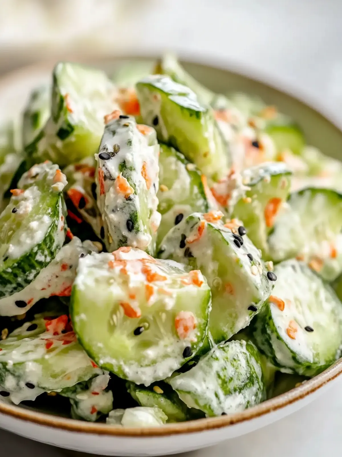 California Roll Cucumber Salad: Refreshing, No-Cook Delight 2 California Roll Cucumber Salad