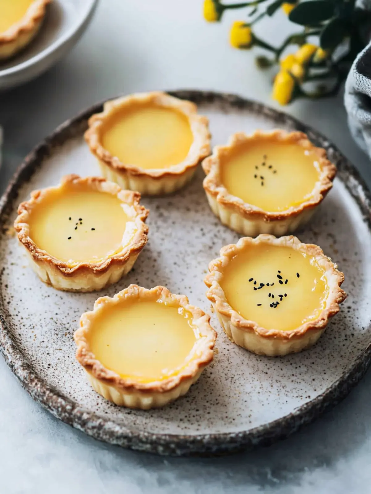 Delicious Vegan Egg Tarts: A Plant-Based Asian Delight 3 Vegan Egg Tarts