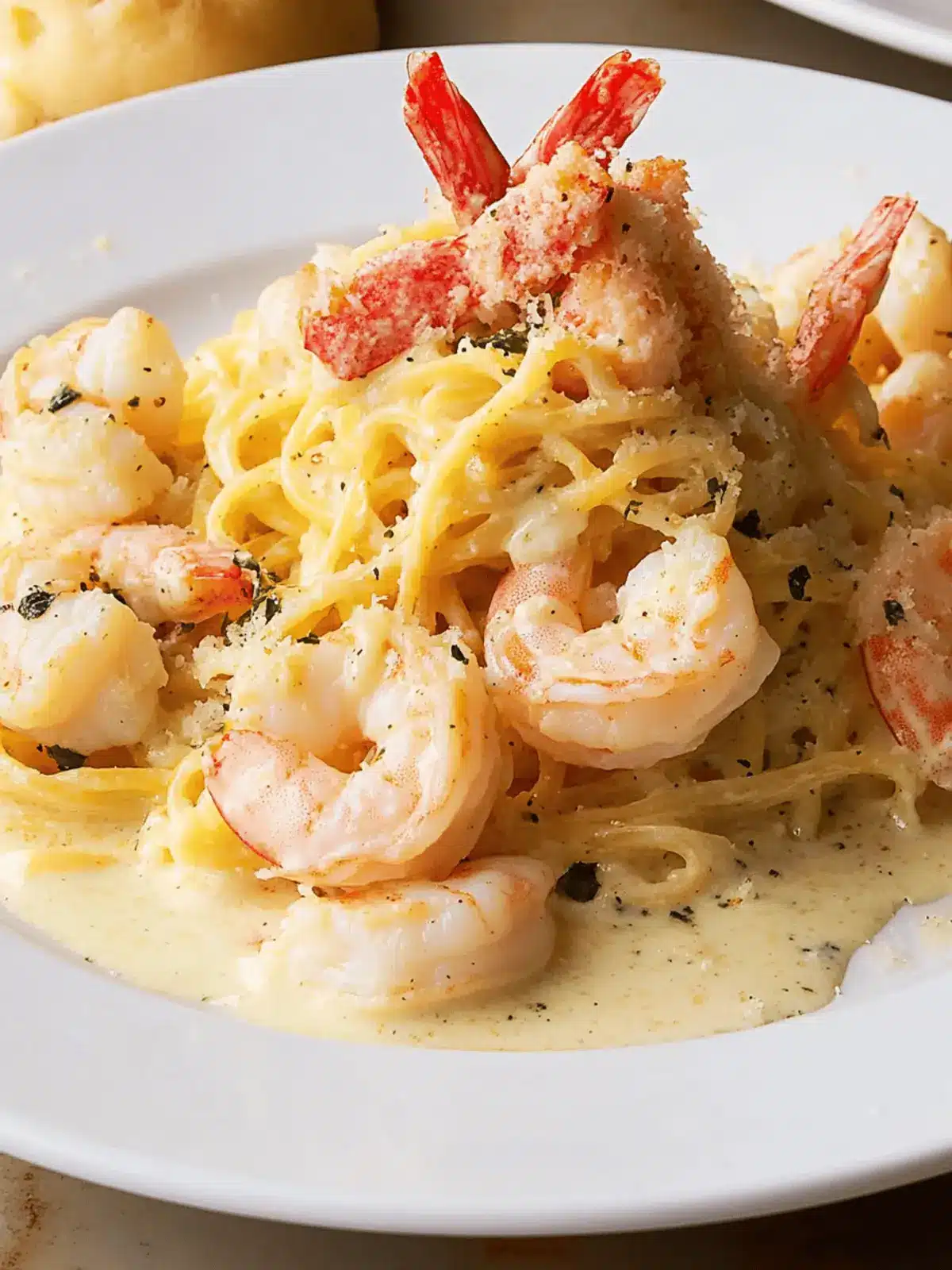 Creamy Copycat Cheesecake Factory Shrimp Scampi at Home 2 Copycat Cheesecake Factory Shrimp Scampi