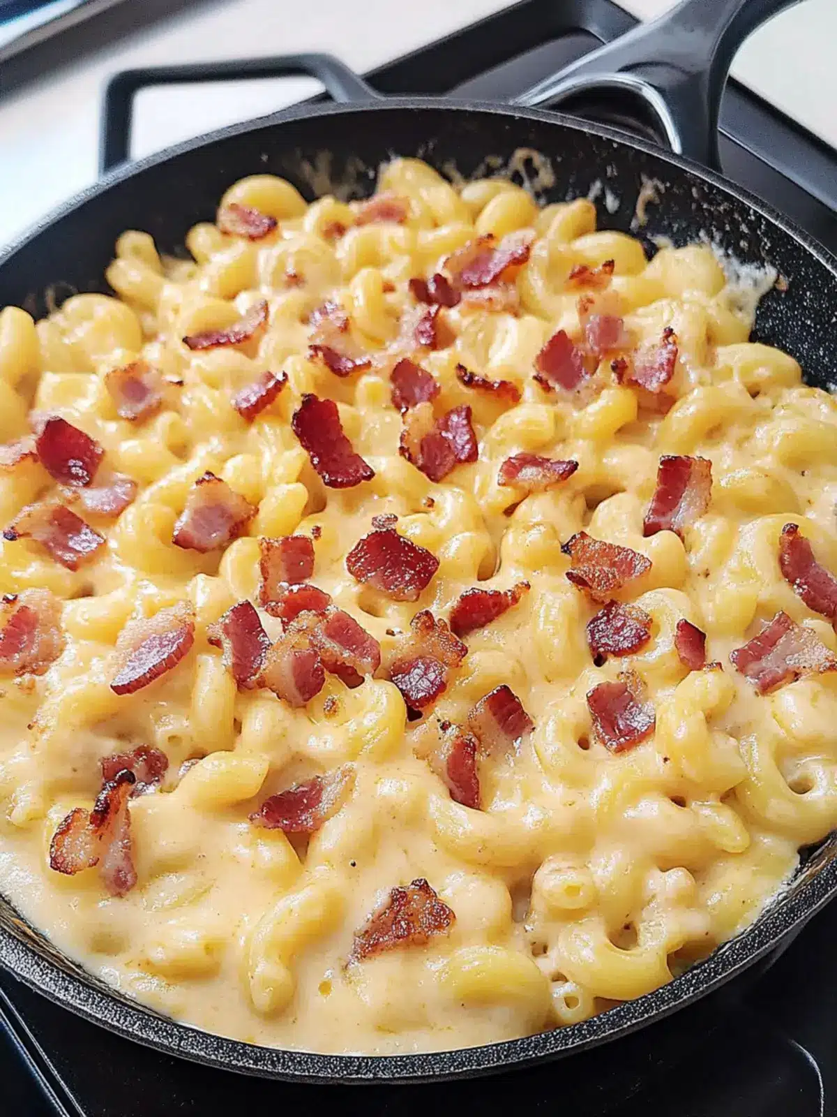Skillet Bacon Mac and Cheese That's a Game Changer 3 Skillet Bacon Mac And Cheese