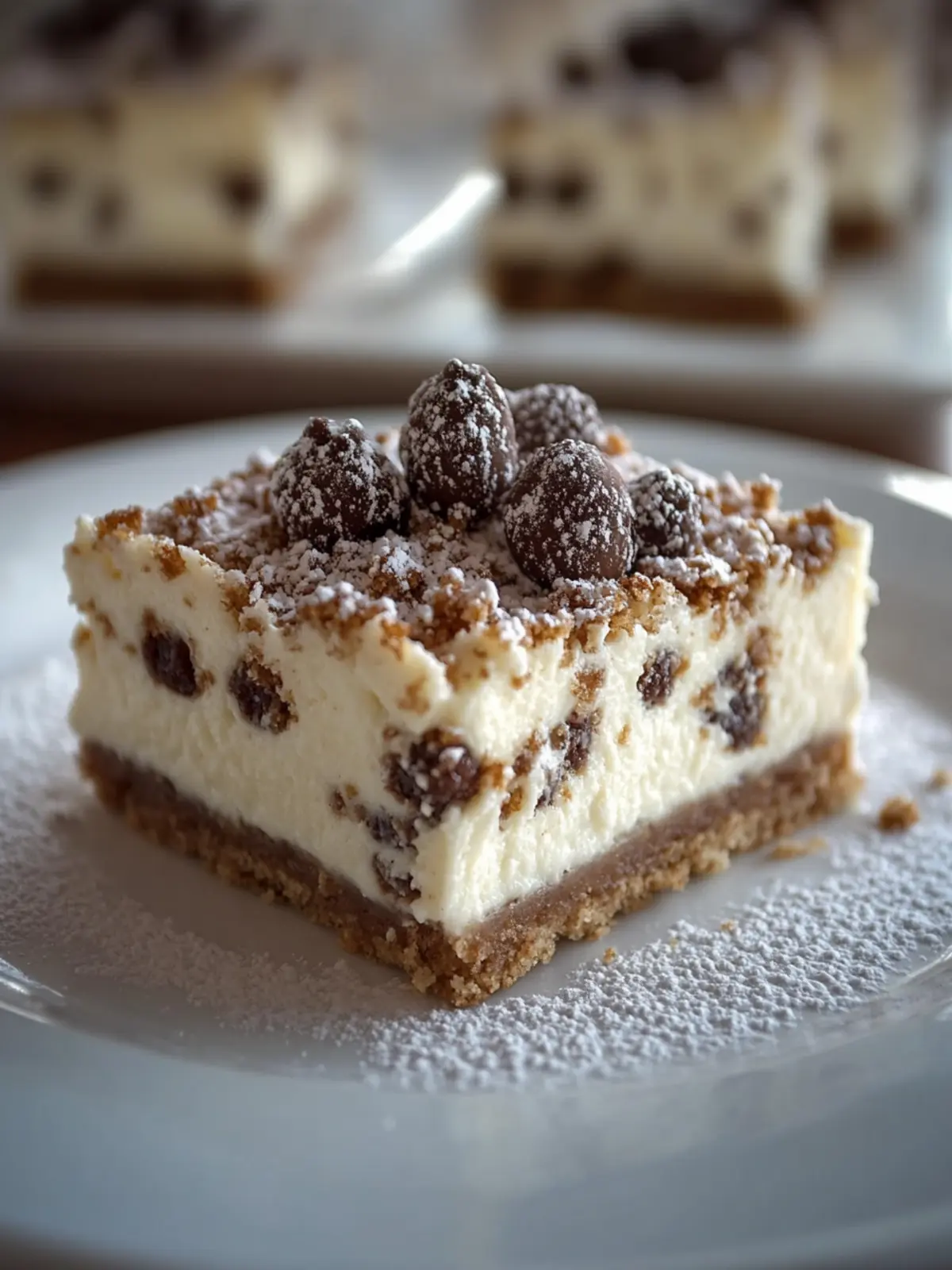 Creamy Cannoli Cheesecake Bars Made in Just 15 Minutes 3 Cannoli Cheesecake Bars