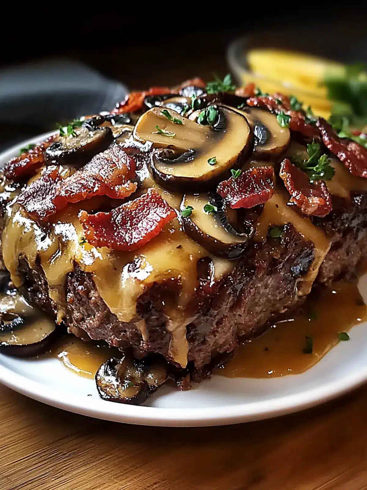 Savory Swiss Bacon Mushroom Meatloaf for Cozy Dinner Nights 4 Swiss Bacon Mushroom Meatloaf