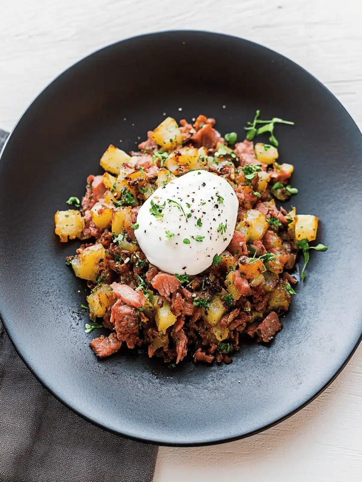 Hearty Corned Beef Hash Recipe with Perfectly Cooked Eggs 3 Corned Beef Hash Recipe