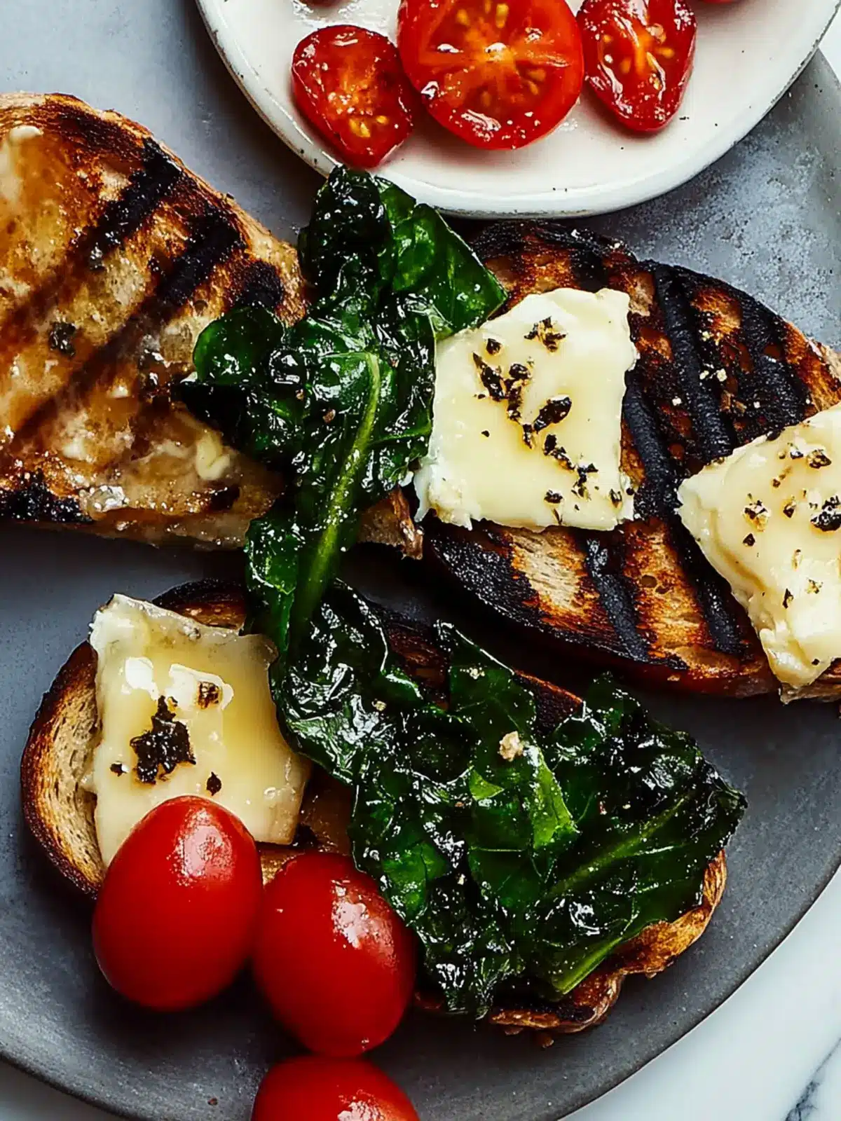 Grilled Greens and Cheese on Toast for a Flavorful Summer Dinner 2 Grilled Greens and Cheese on Toast