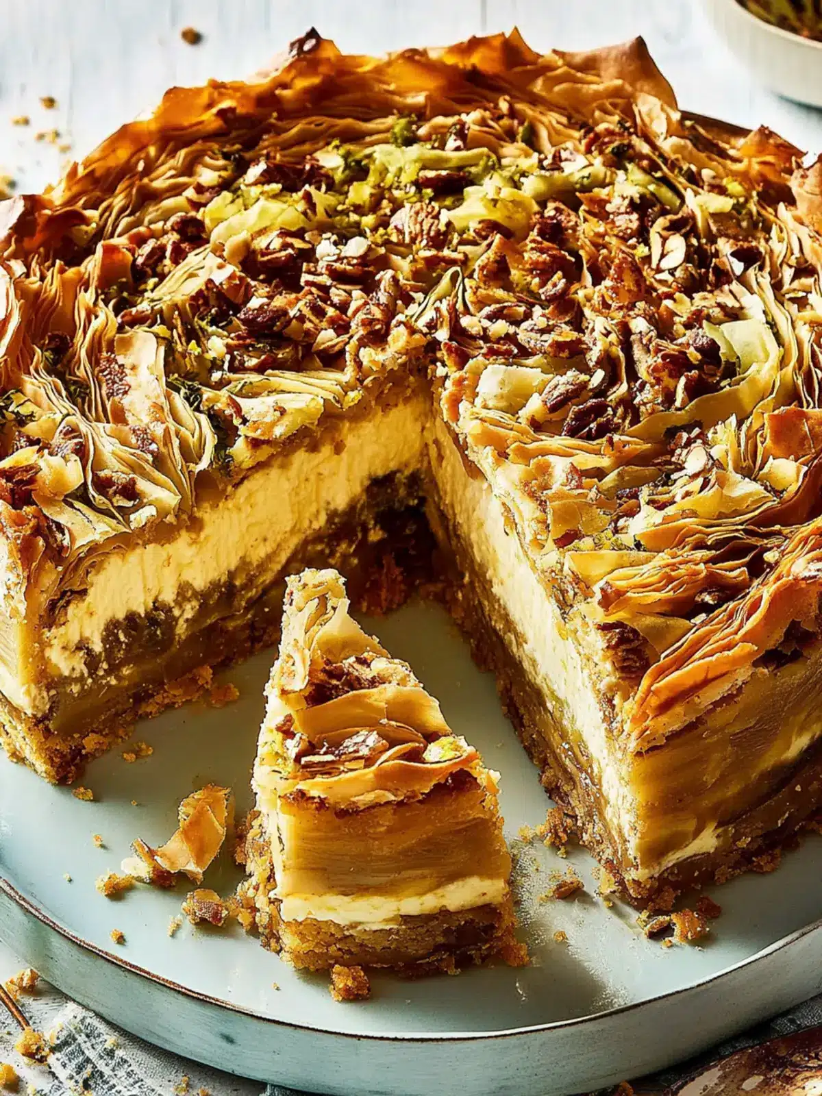 Baklava Cheesecake: A Creamy Twist on a Classic Delight 4 Baklava Cheesecake