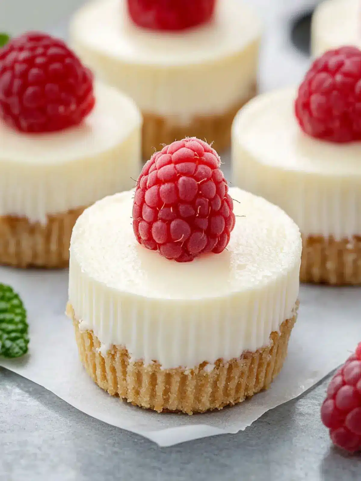 Irresistibly Easy Mini Cheesecakes: Creamy Bites of Joy 2 Easy Mini Cheesecakes