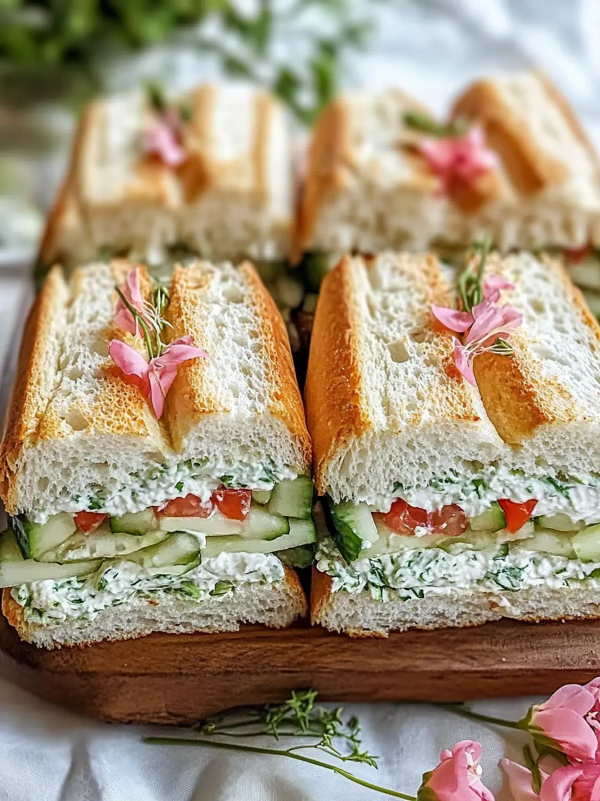 Mothers Day Tea Sandwiches with Zesty Lemon Butter Delight 4 Mothers Day Tea Sandwiches