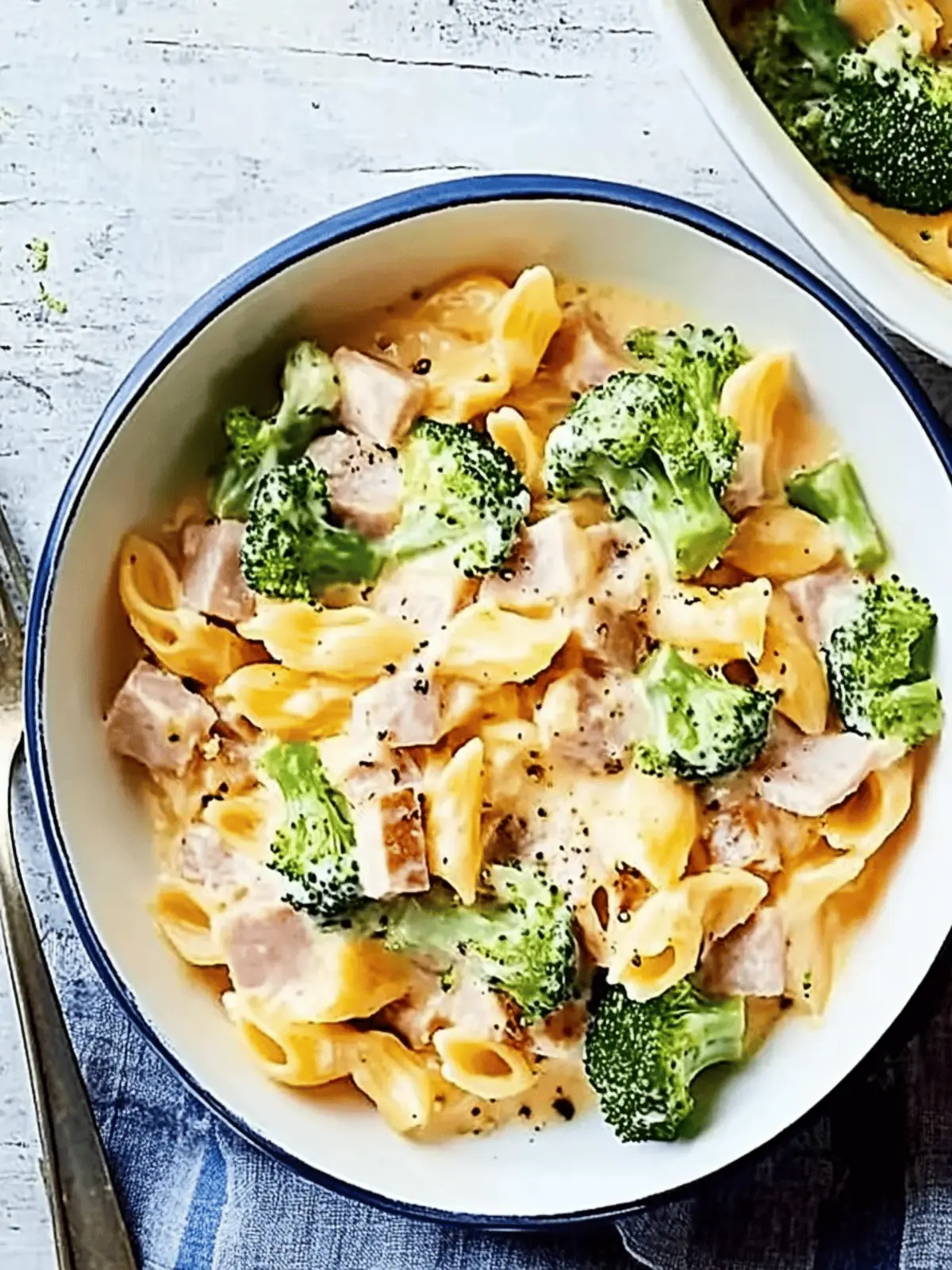 Cheesy Ham & Broccoli Pasta: Comfort Food in a Flash 4 Cheesy ham & broccoli pasta