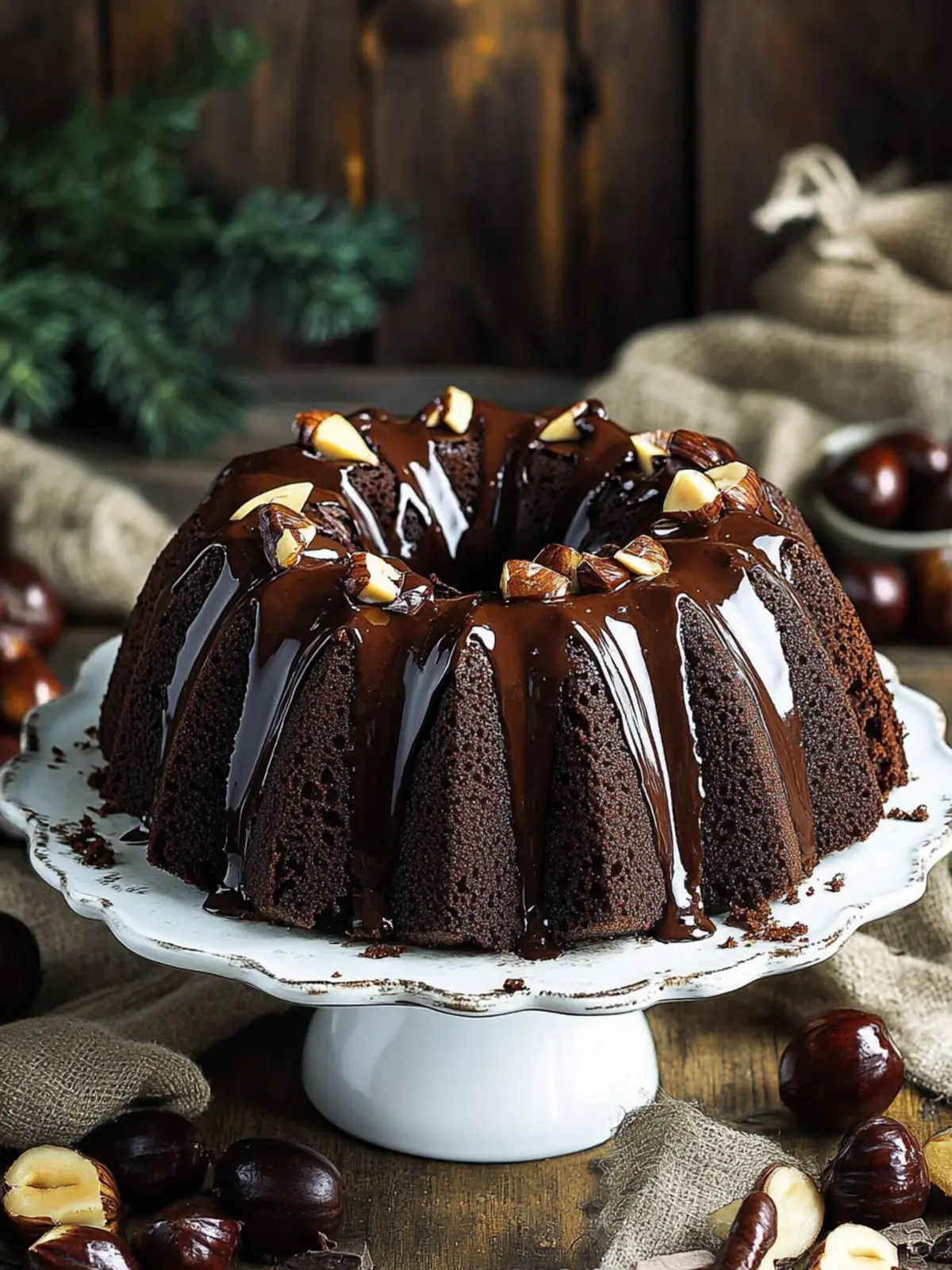 Delicious Chocolate Chestnut Bundt Cake for Holiday Cheer 4 Chocolate Chestnut Bundt Cake