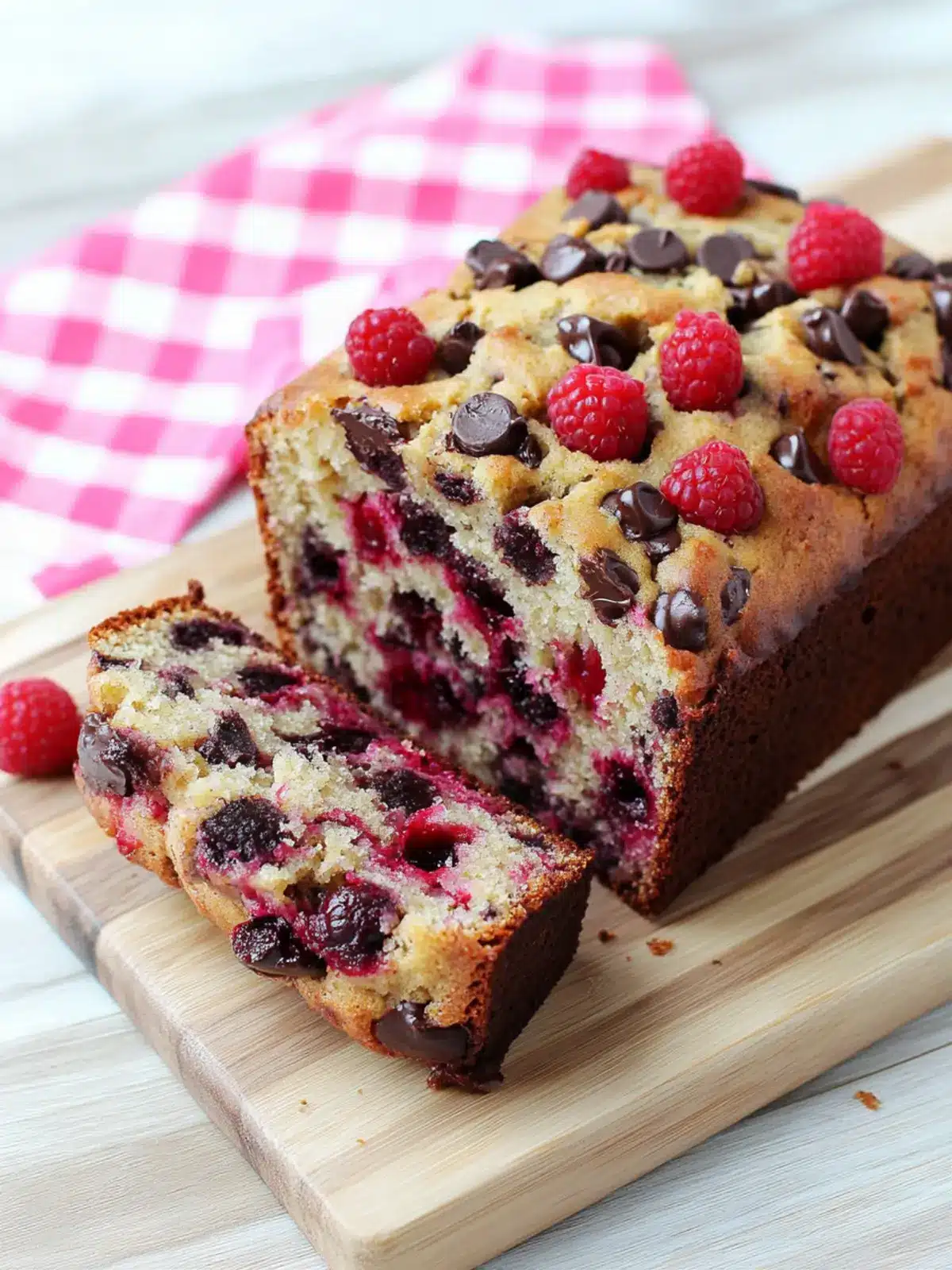 Irresistible Raspberry Dark Chocolate Banana Bread Recipe 3 Raspberry Dark Chocolate Banana Bread