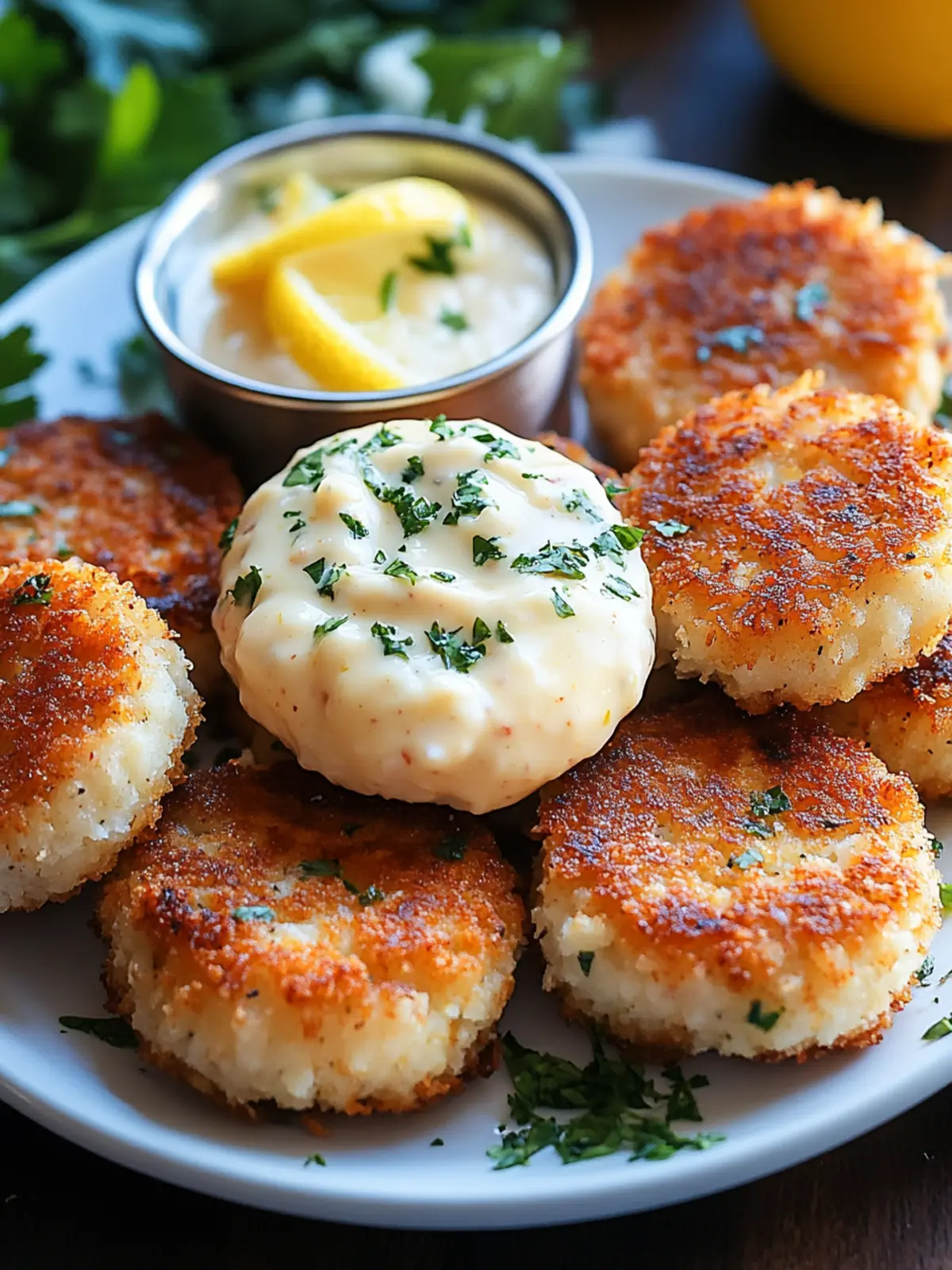 Irresistible Shrimp Cakes with Lemon Aioli for Gourmet Bliss 4 Shrimp Cakes with Lemon Aioli