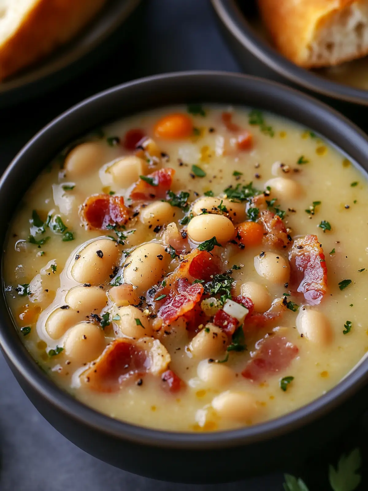 Cozy White Bean Soup with Bacon for Ultimate Comfort 2 White Bean Soup with Bacon