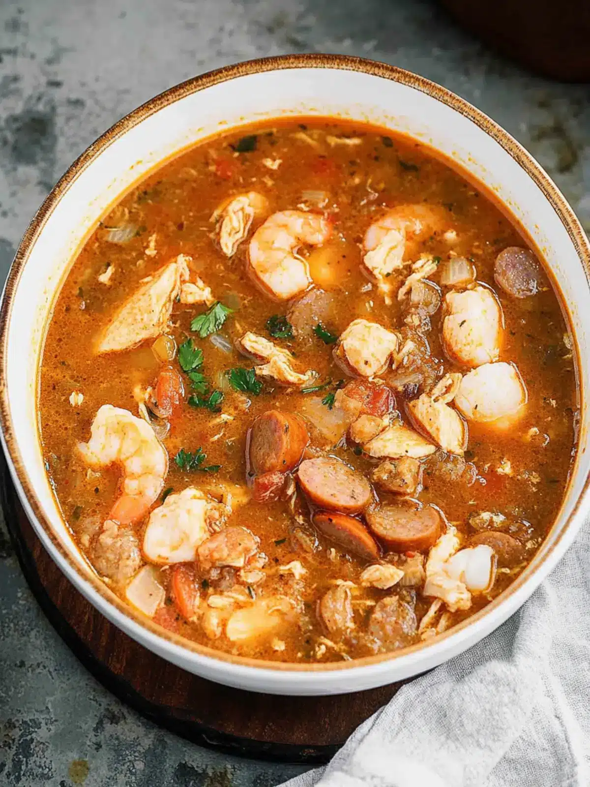 Savory Chicken Seafood & Sausage Gumbo for Cozy Nights 4 Chicken Seafood & Sausage Gumbo