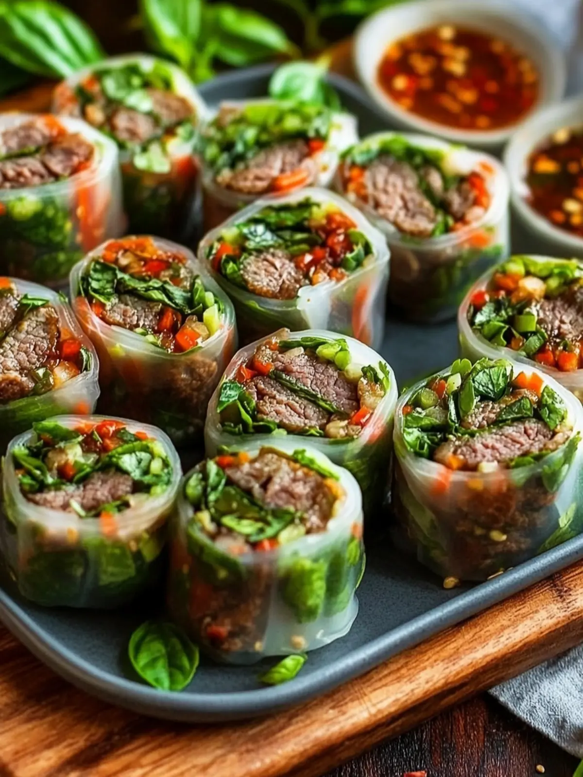 Savory Thai Basil Beef Rolls for Quick Gluten-Free Meals 4 Thai Basil Beef Rolls