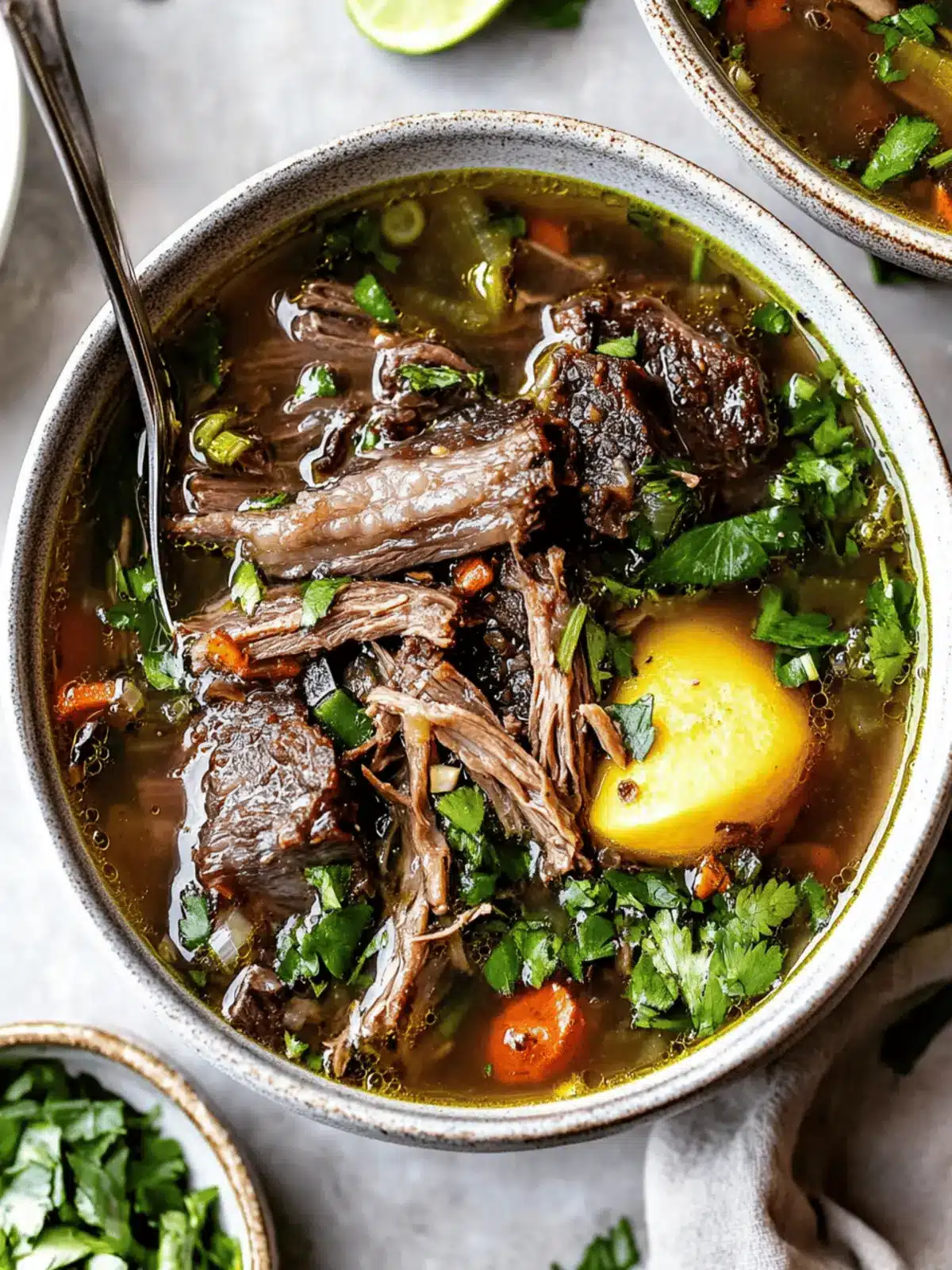 Hearty Short Rib Soup: Instant Pot or Stove Comfort Delight 3 Short Rib Soup (Instant Pot or Stove)