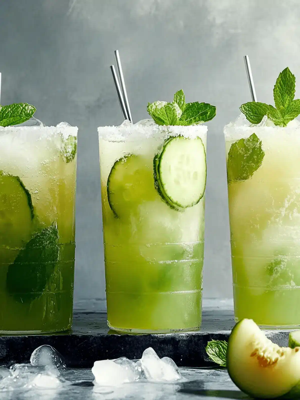 Cucumber-Melon Mojito: Sip into Summer Refreshment! 3 Cucumber-Melon Mojito