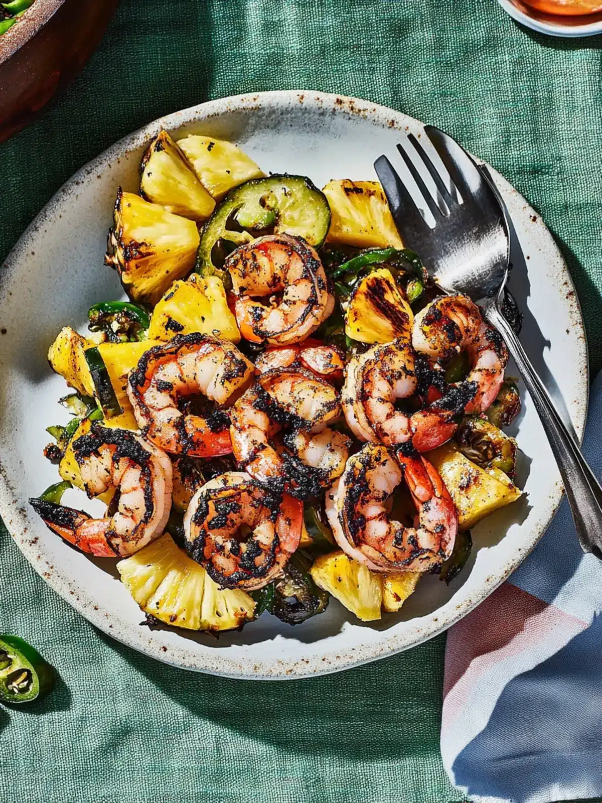 Delicious Jerk Shrimp with Pineapple Salad for Quick Dinners 2 Jerk Shrimp With Pineapple Salad