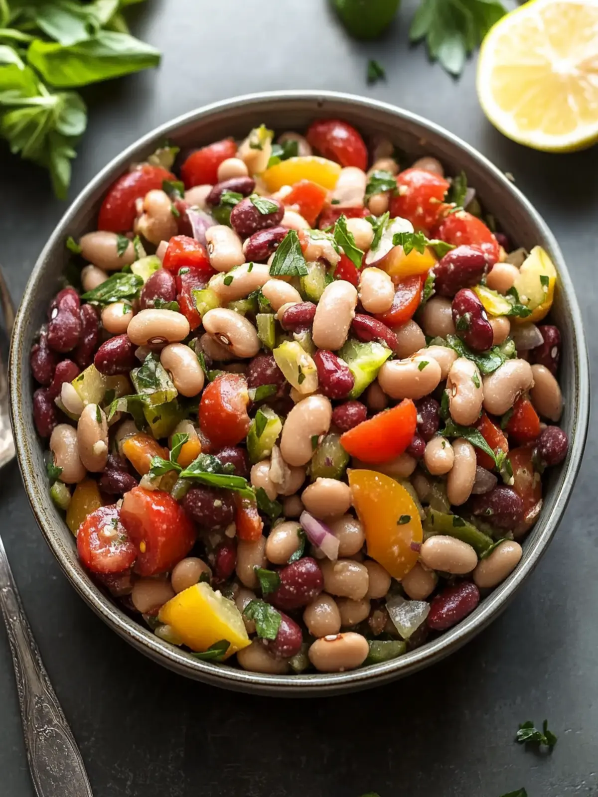 Deliciously Dense Bean Salad for Effortless Meal Prep 2 Dense Bean Salad