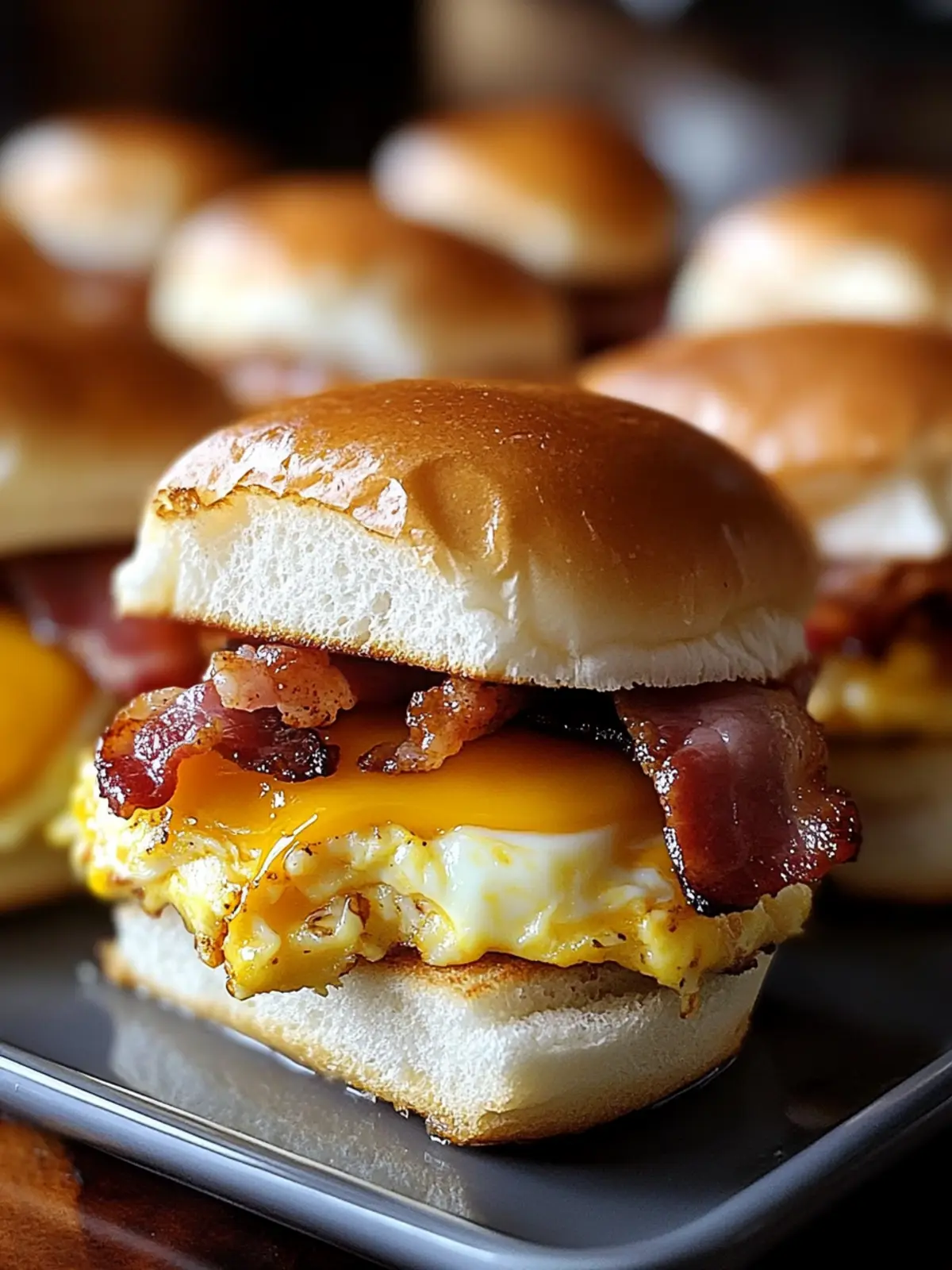 Crack Breakfast Sliders Bacon Egg & Cheese for Ultimate Mornings 3 Crack Breakfast Sliders Bacon Egg & Cheese