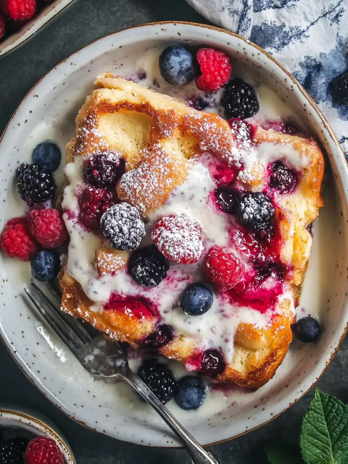 Berries and Cream Baked French Toast for Sweet Brunch Bliss 2 Berries and Cream Baked French Toast