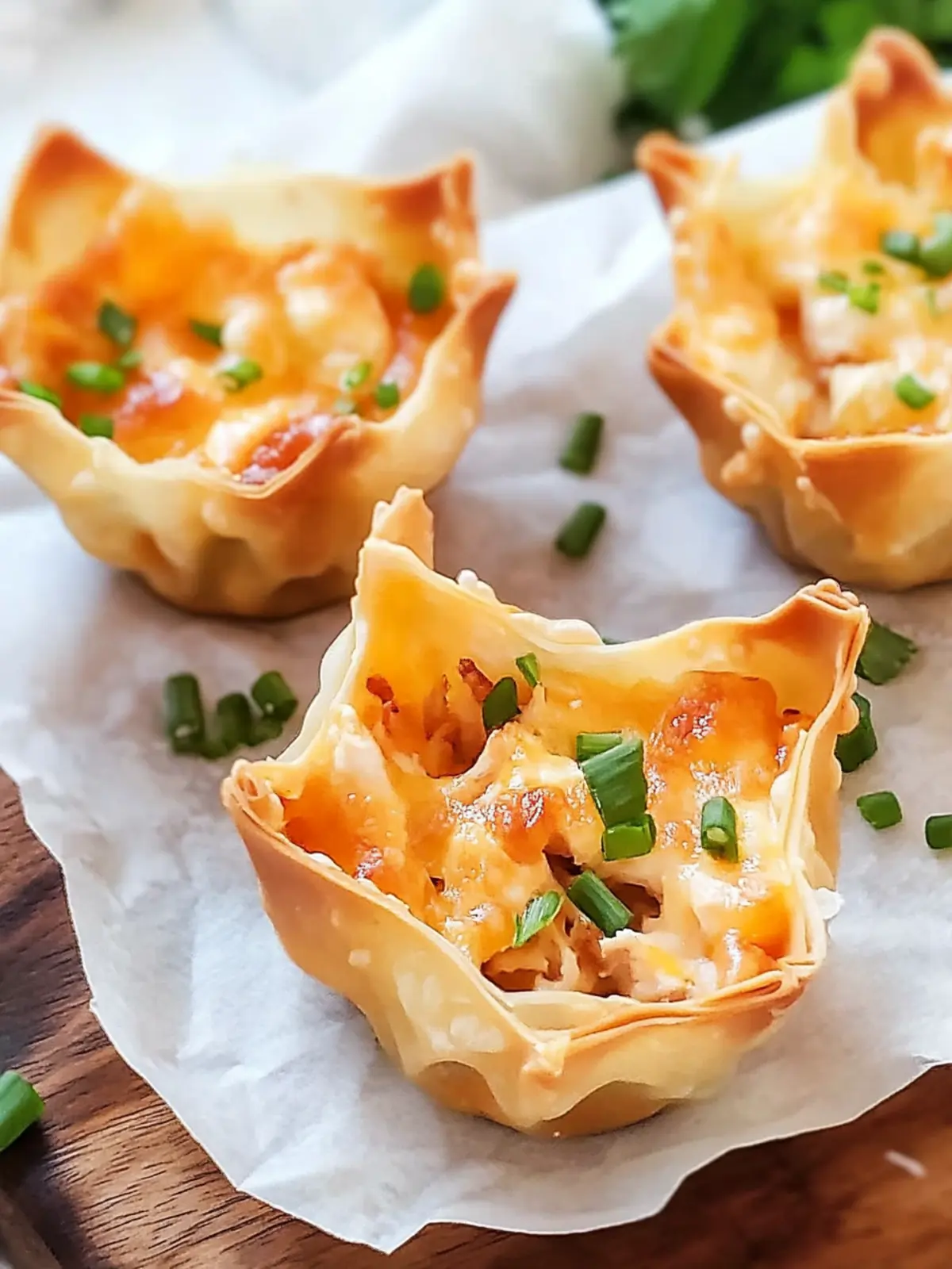 Cheesy Ranch Chicken Wonton Cups: Snack Heaven in Every Bite 4 Cheesy Ranch Chicken Wonton Cups