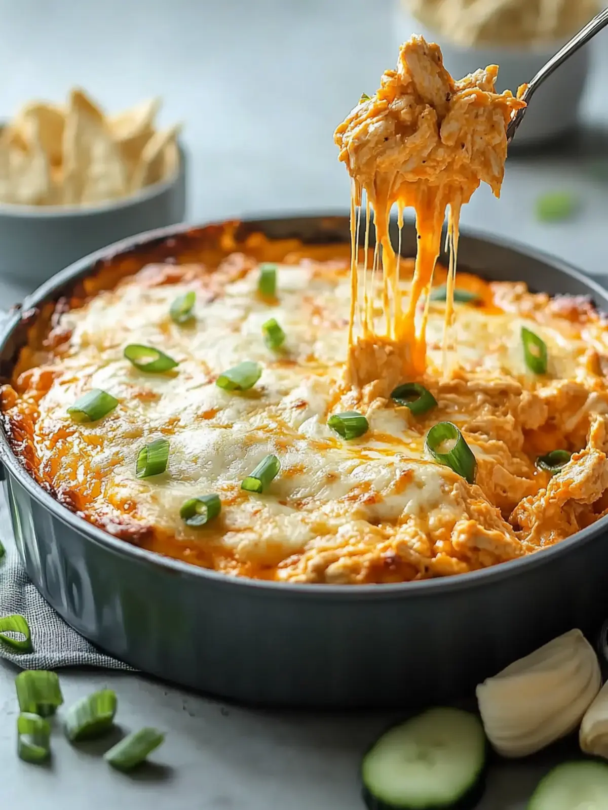 Simple Buffalo Chicken Dip Perfect for Game Day Fun 3 Simple Buffalo Chicken Dip