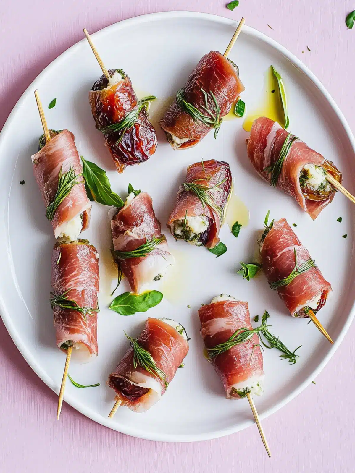 Savory Prosciutto Wrapped Stuffed Dates for Effortless Entertaining 2 Prosciutto Wrapped Stuffed Dates