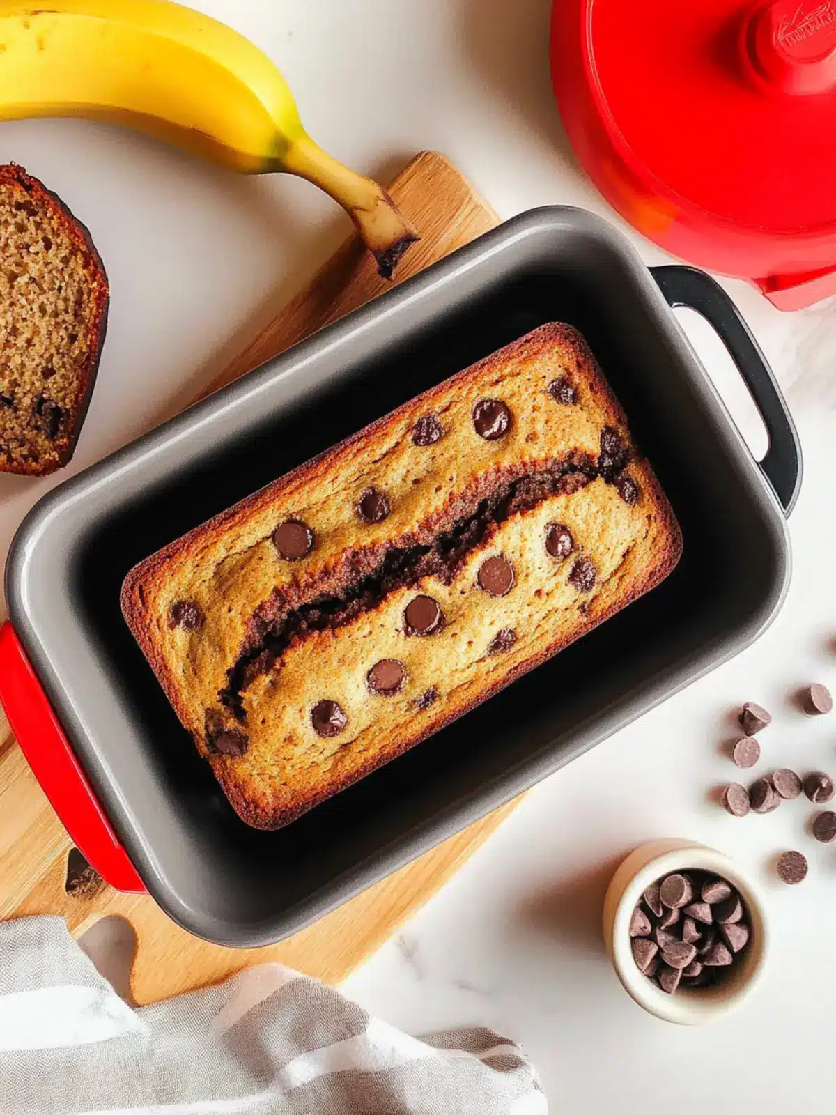 Decadent Chocolate Chip Banana Bread Recipe You'll Love 3 Chocolate Chip Banana Bread Recipe