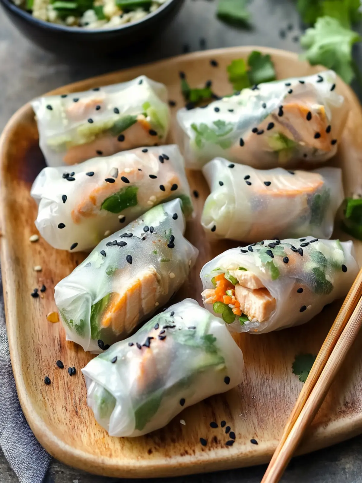 Crispy Gluten-Free Salmon Spring Rolls You Can t Resist 2 Gluten-Free Salmon Spring Rolls