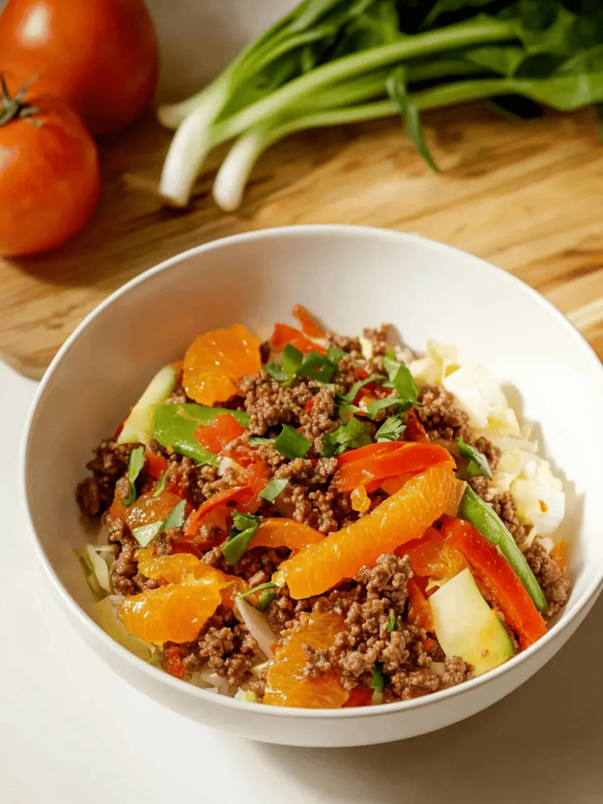 Crispy Orange Ground Beef & Veggies in 30 Minutes Flat 4 Recipe: Crispy Orange Ground Beef & Veggies