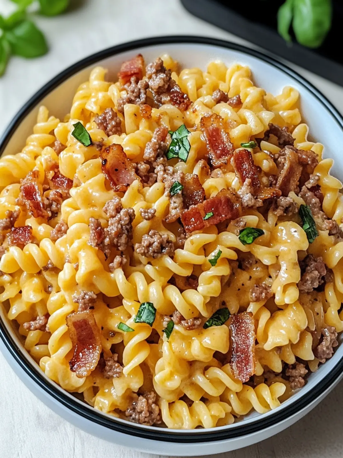 Loaded Bacon Cheeseburger Pasta: Comfort Food in 30 Minutes 3 Loaded Bacon Cheeseburger Pasta