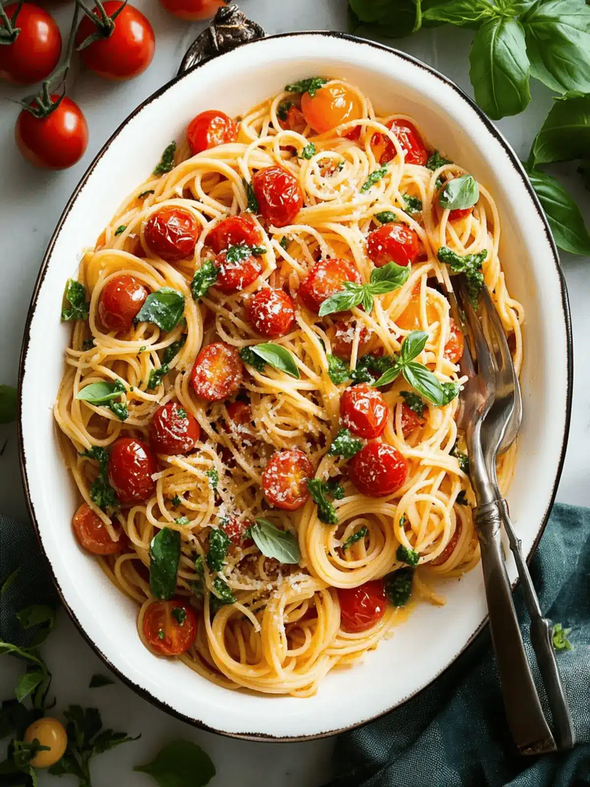 Fresh Cherry Tomato Pasta in 20 Minutes: A Summer Delight 2 Cherry Tomato Pasta