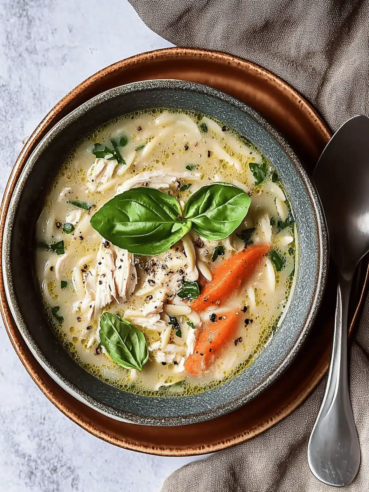 Cozy Up with Creamy Lemon Chicken Orzo Soup in 30 Minutes 4 Lemon Chicken Orzo Soup