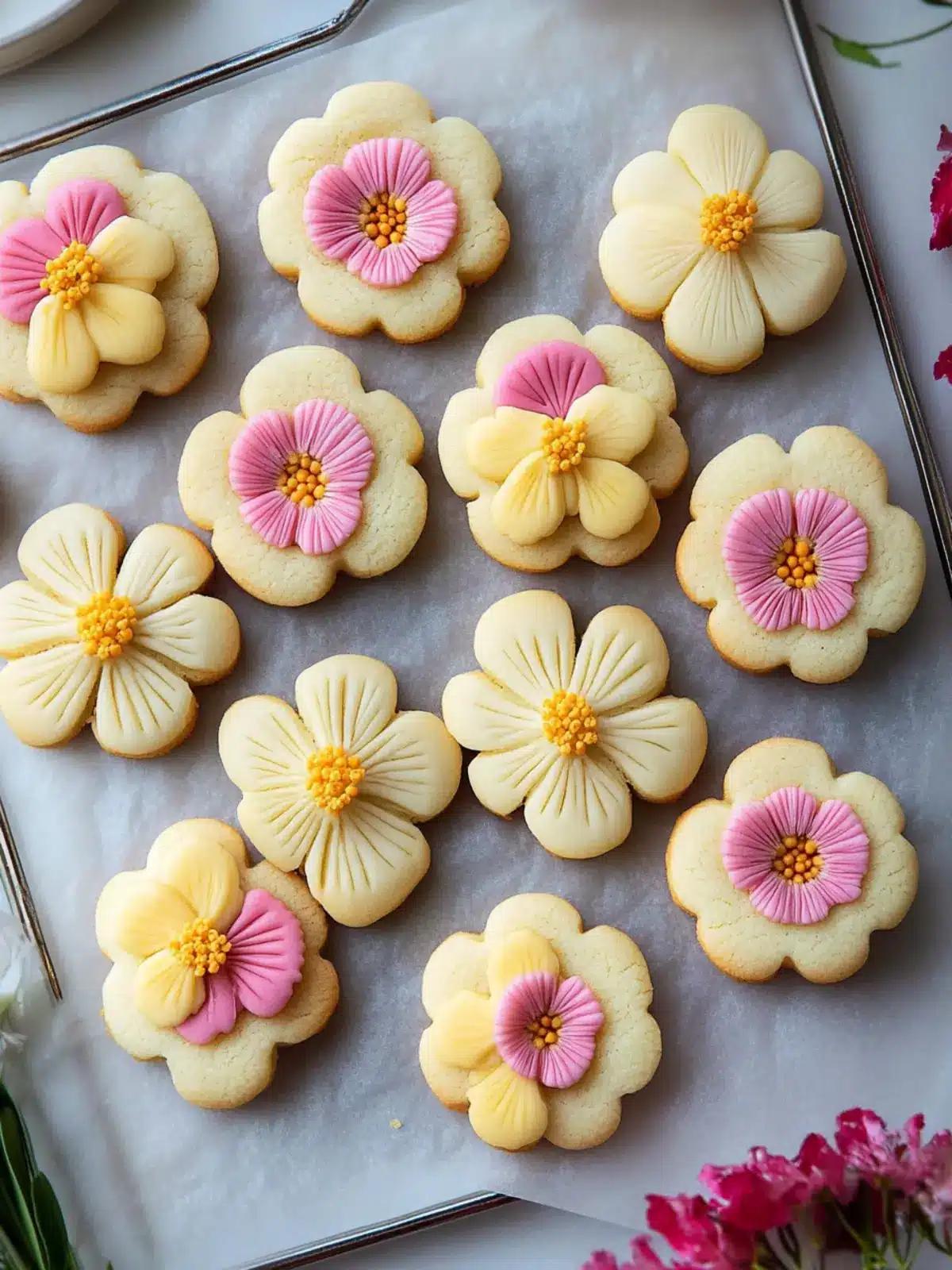 Flower Cookies: Simple Spring Delights for Every Occasion 3 Flower Cookies