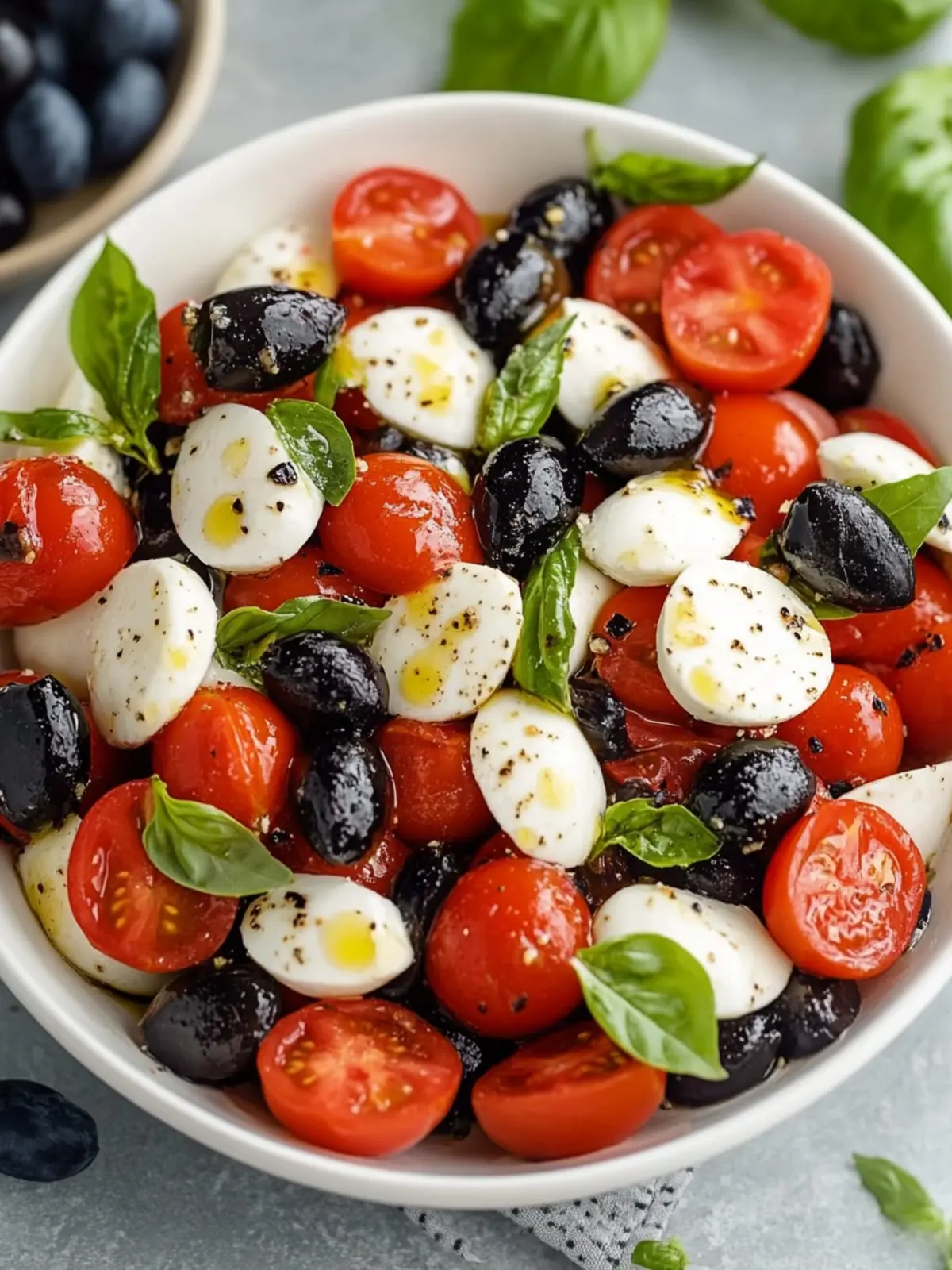 Red, White & Blue Caprese Salad for Patriotic Summer Bliss 2 Red, White & Blue Caprese Salad