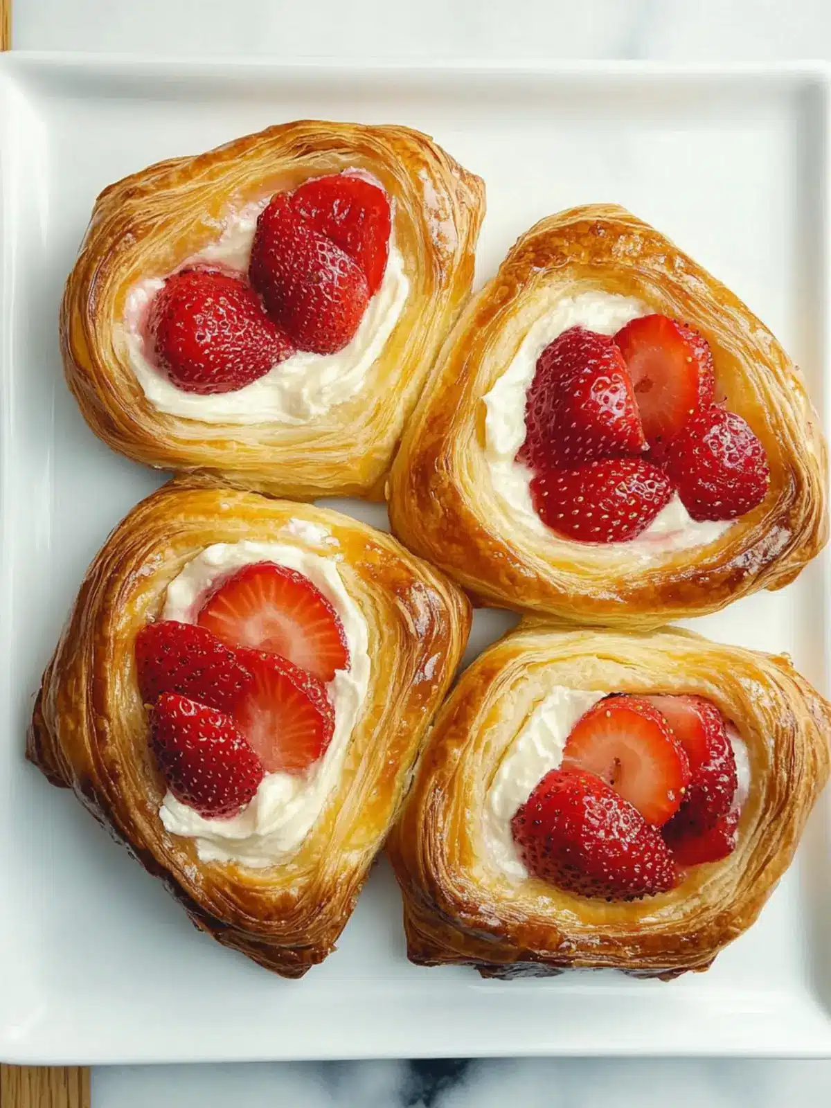 Irresistible Easy Strawberry Cream Cheese Danish With Puff Pastry 3 Easy Strawberry Cream Cheese Danish With Puff Pastry