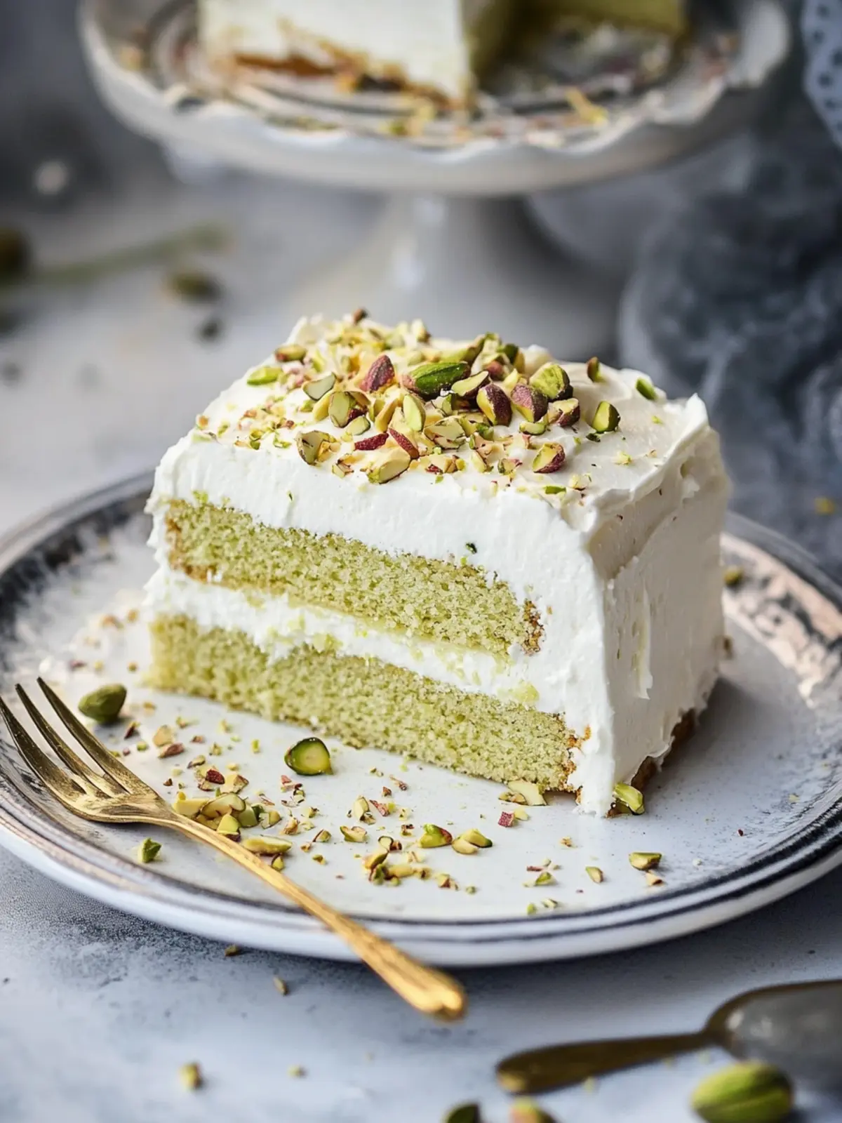 Pistachio Tres Leches Cake: A Moist Treat for Eid Celebrations 2 Pistachio Tres Leches Cake