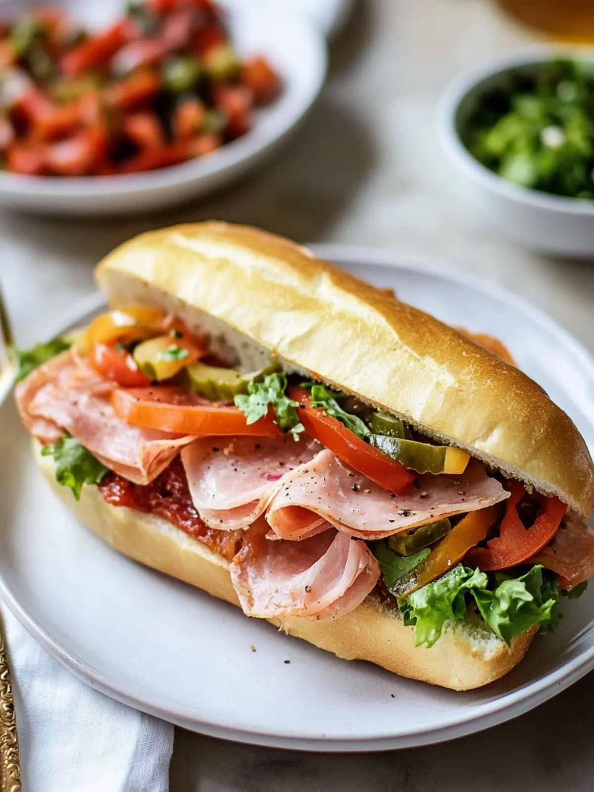 Irresistible Classic Italian Sub Loaded with Flavorful Meats 4 Classic Italian Sub