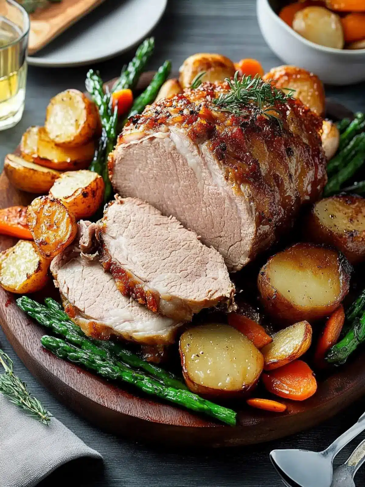 Savory Pork Roast with Sweet Herb Crust for Family Feasts 4 Pork Roast