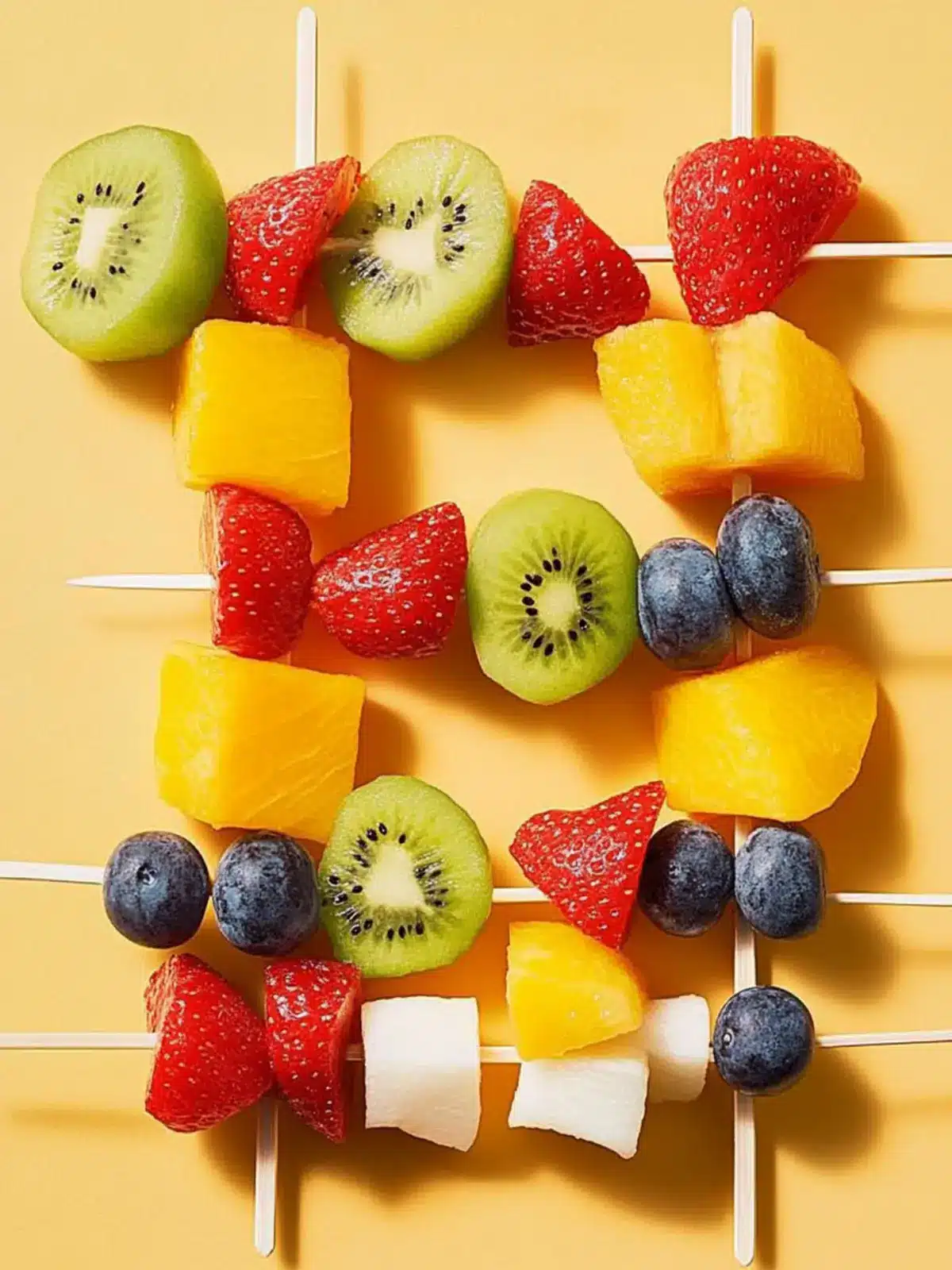 Fruit Skewers Made Fun: Easy Kabobs for Sweet Snacking 2 Fruit Skewers