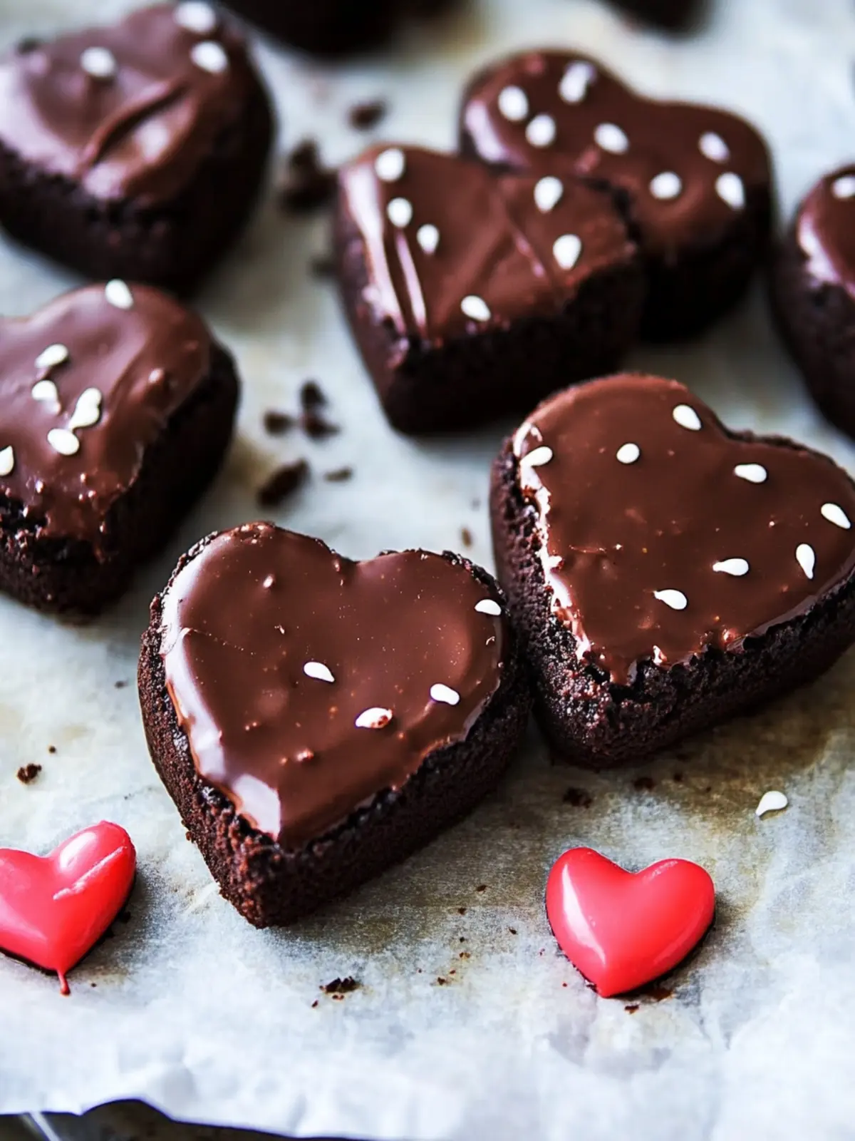 Chocolate Dipped Brownie Hearts: A Sweet Valentine s Delight 3 Chocolate Dipped Brownie Hearts