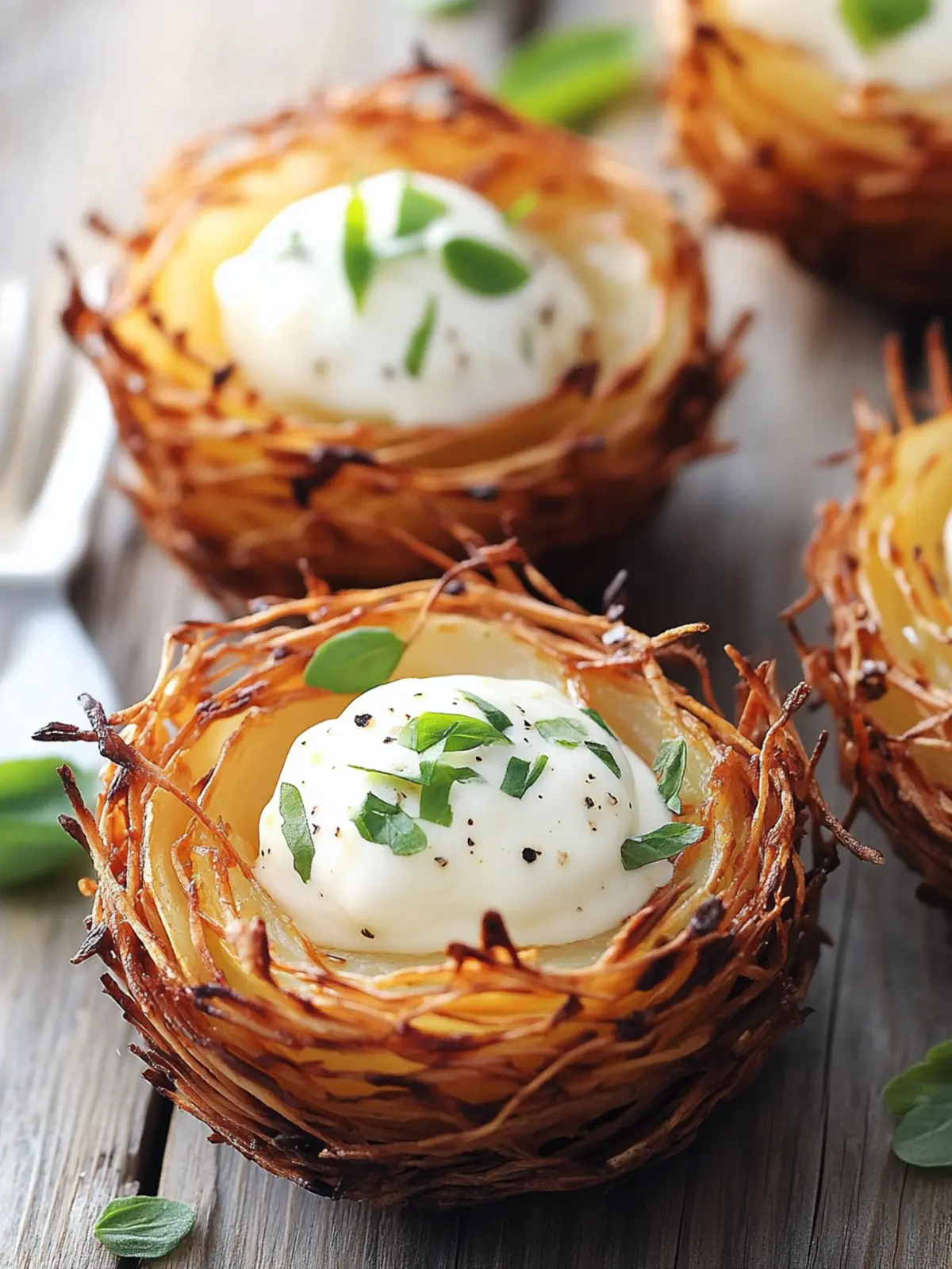 Crispy Edible Potato Nests: Fun, Flavorful, and Gluten-Free 4 Edible Potato Nests