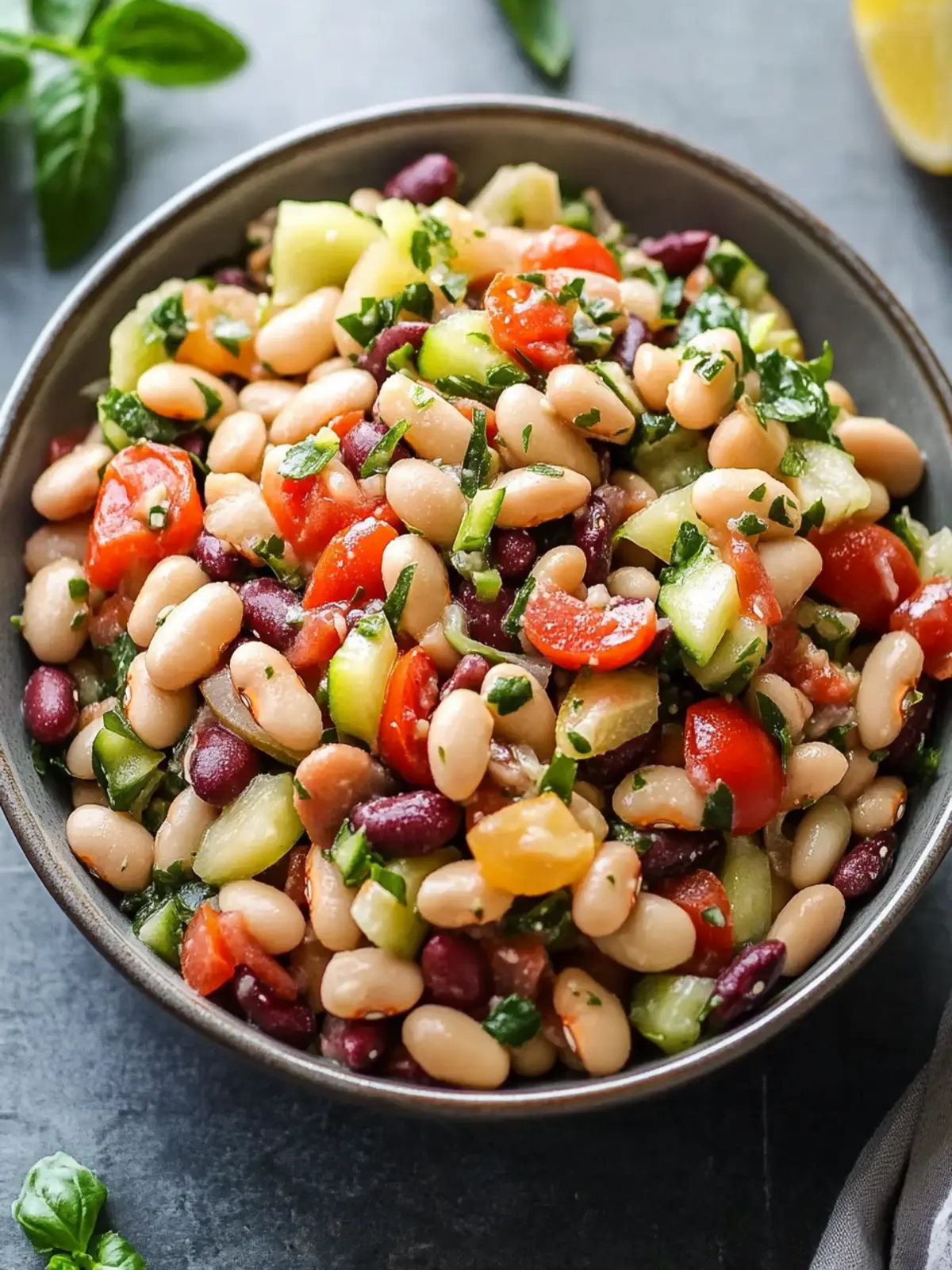 Deliciously Dense Bean Salad for Effortless Meal Prep 3 Dense Bean Salad