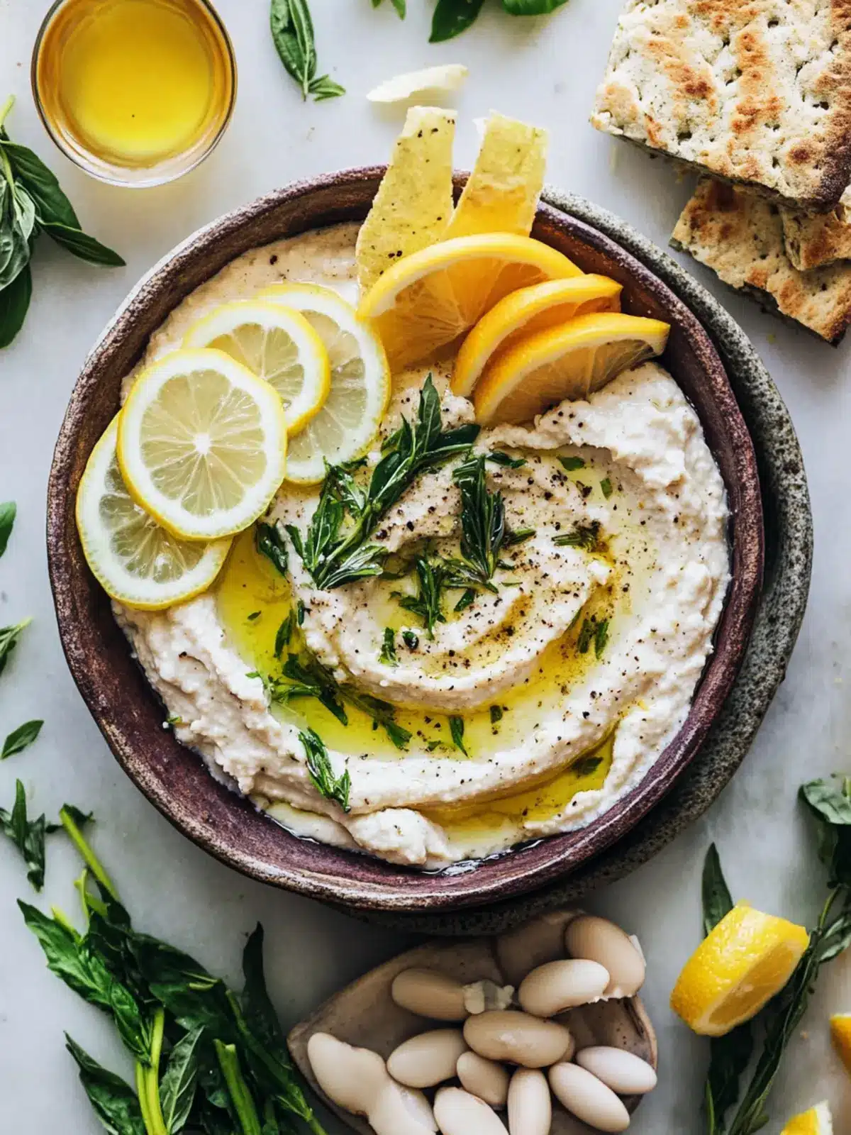 Zesty Lemon and Herb White Bean Dip Ready in 10 Minutes 4 Lemon and Herb White Bean Dip