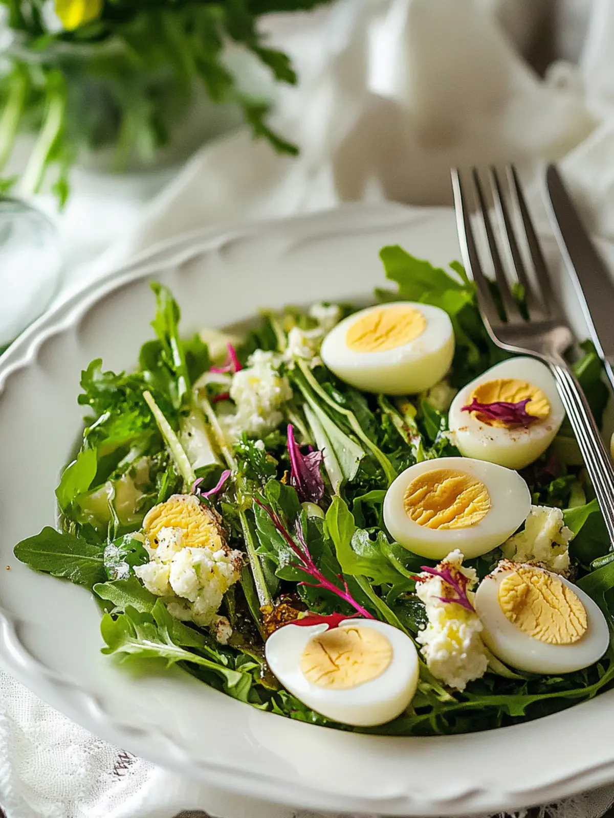 Delicious Easter Salad with Deviled Quail Eggs to Impress Guests 4 Easter Salad with Deviled Quail Eggs