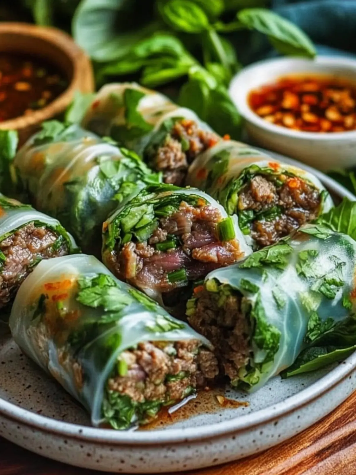 Savory Thai Basil Beef Rolls for Quick Gluten-Free Meals 3 Thai Basil Beef Rolls
