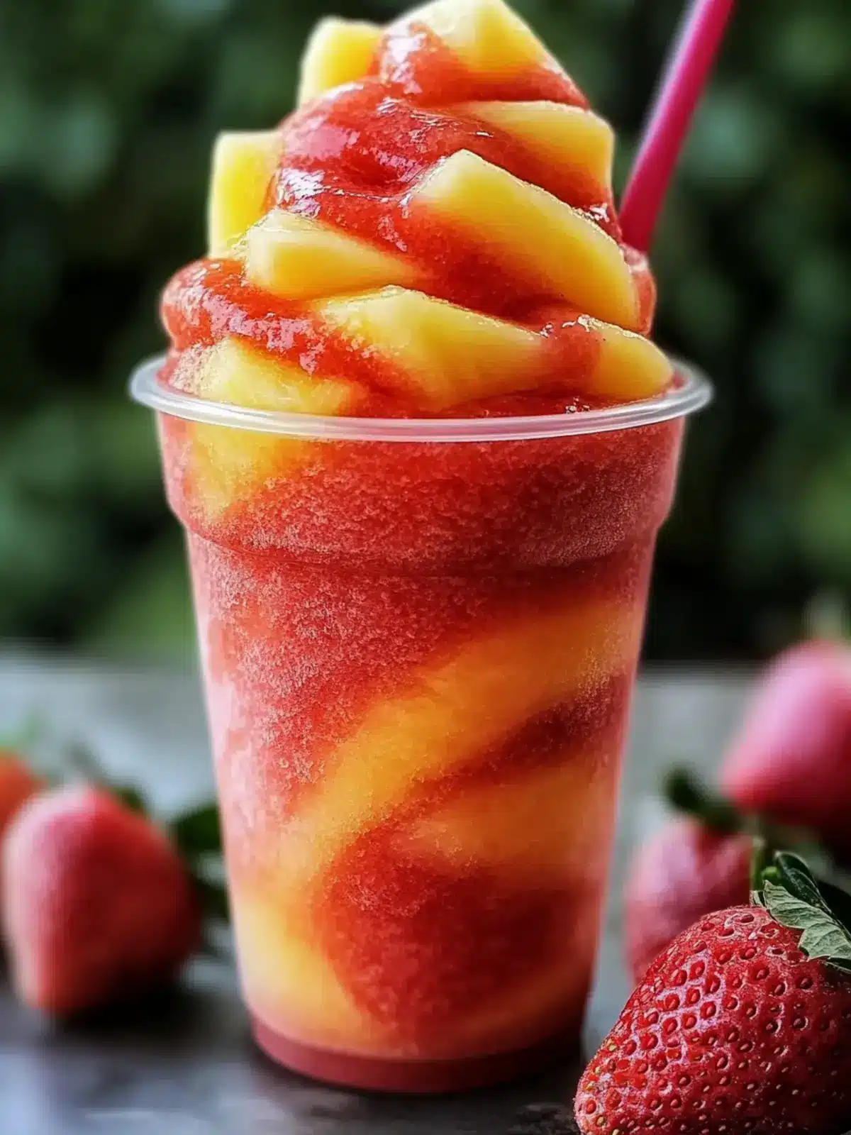 Chill Out with a Pineapple Strawberry Slushie Delight 3 Pineapple Strawberry Slushie